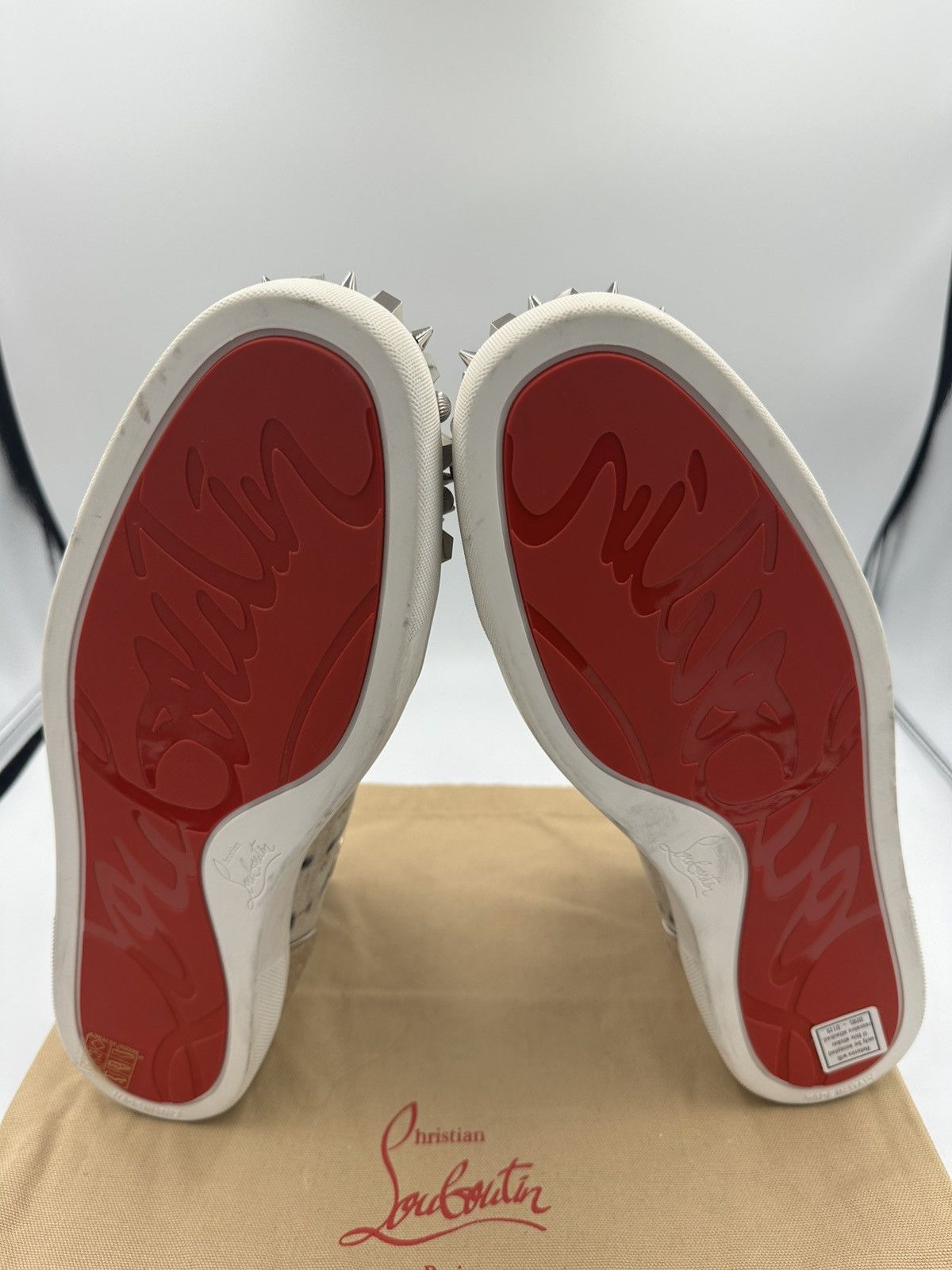 Christian Louboutin Christian Louboutin High Top Sneakers Size US 13 / EU 46 - 17 Thumbnail