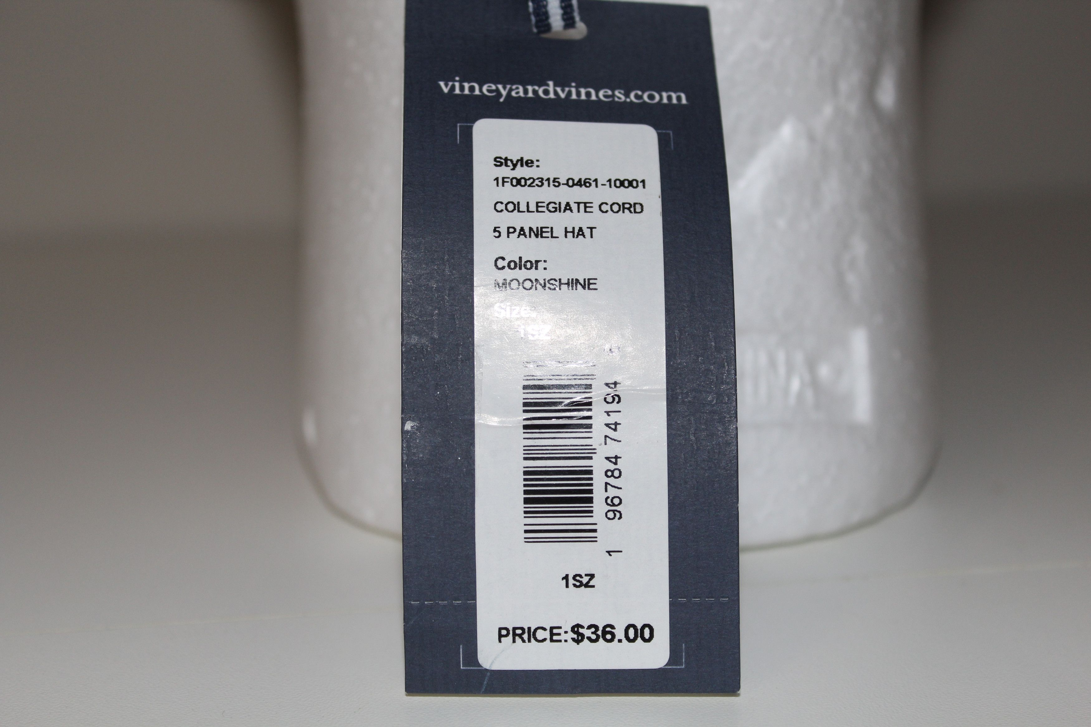 Vineyard Vines Vineyard Vines Blue Corduroy 5 Panel Snap Back Baseball Hat Size ONE SIZE - 7 Thumbnail