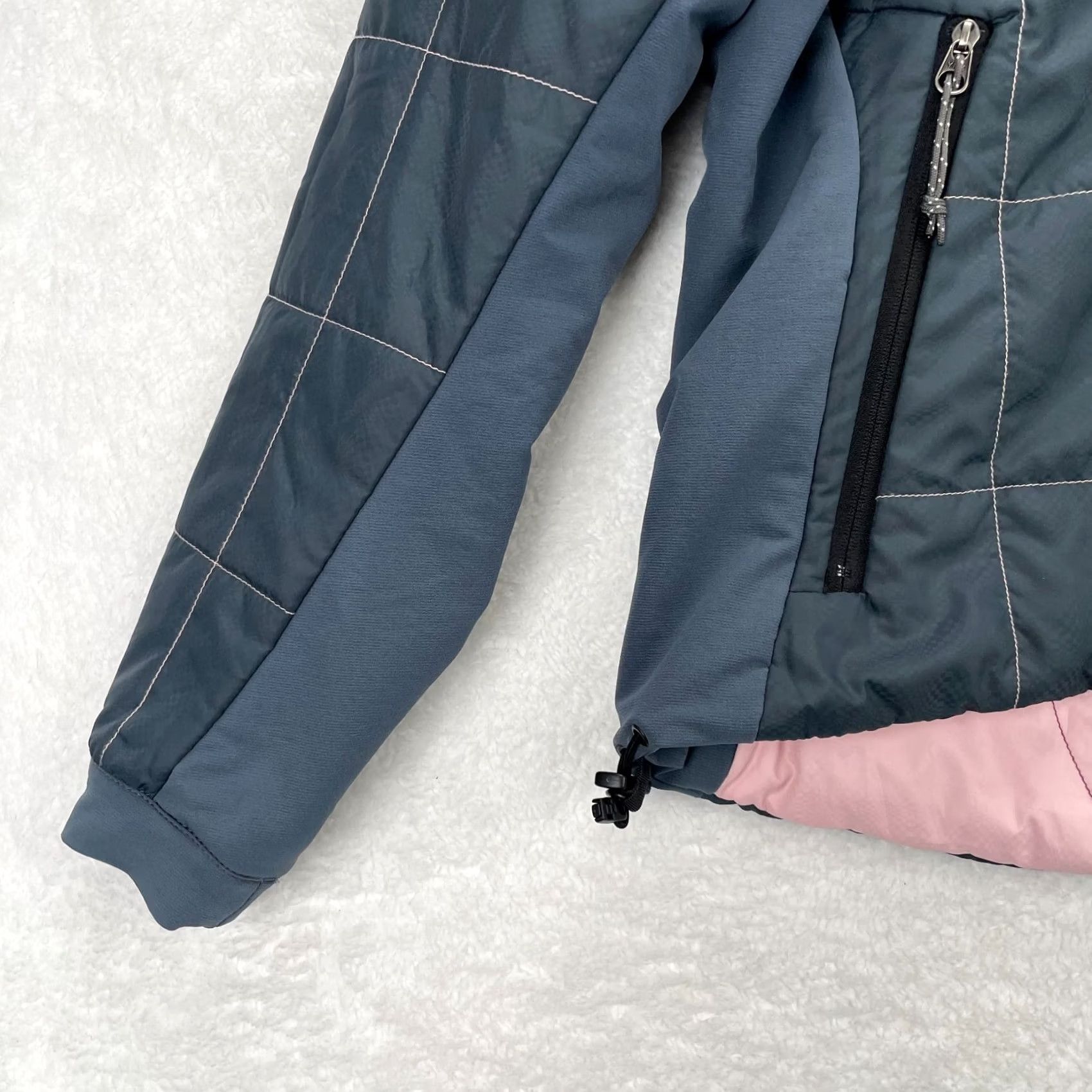Mountain Hardwear VINTAGE Mountain Hardwear Jacket Womens 6 Gray Pink Coat Puffer Reversible Quilted Hike Size M / US 6-8 / IT 42-44 - 3 Thumbnail