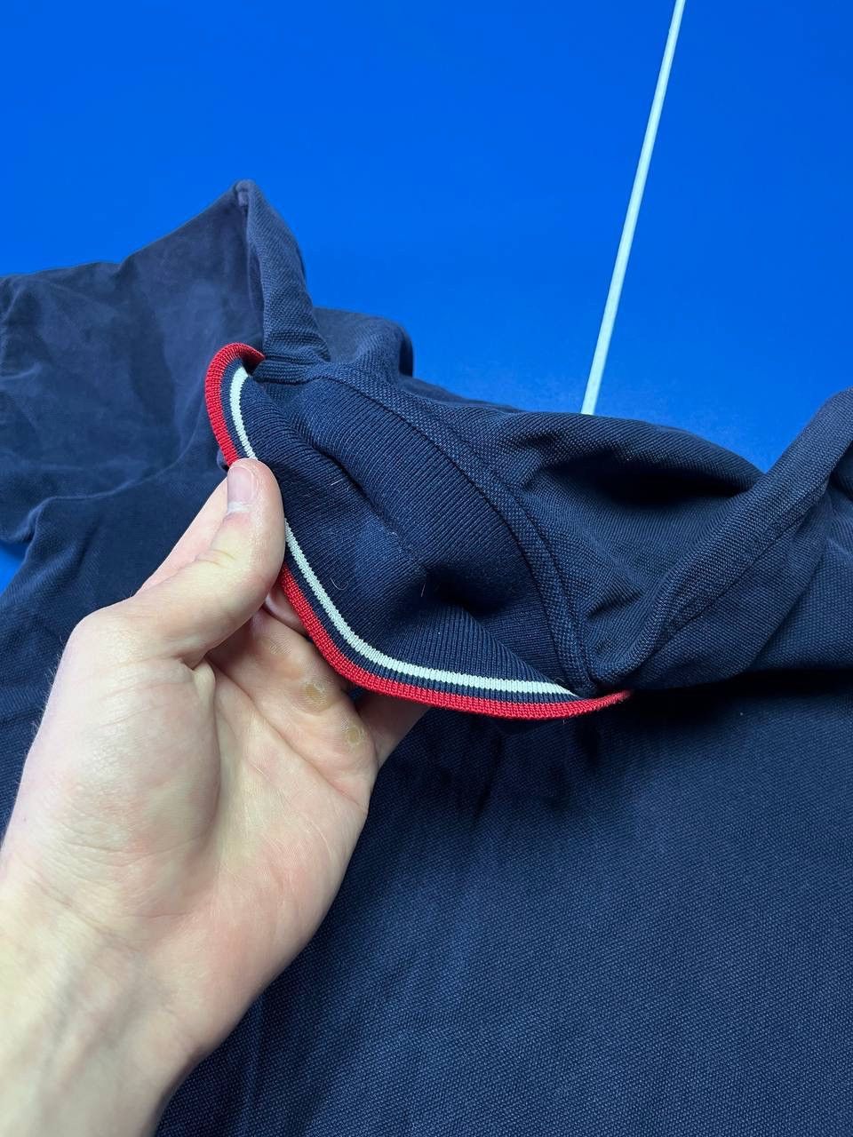 Prada Auth PRADA Red Tab Logo Navy Polo Shirt Size S Size US S / EU 44-46 / 1 - 11 Thumbnail