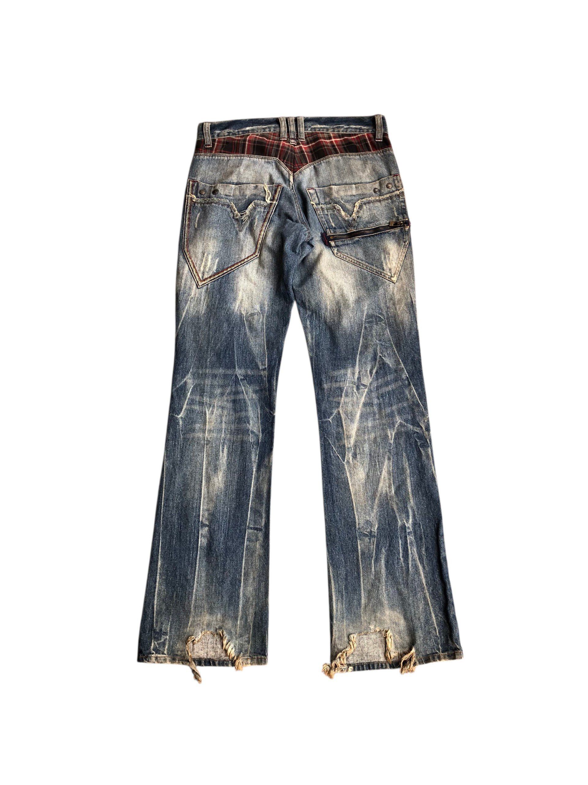 If Six Was Nine 2000s Flared Fading Jeans Vkei style Y2k Japanese Size US 30 / EU 46 - 1 Thumbnail
