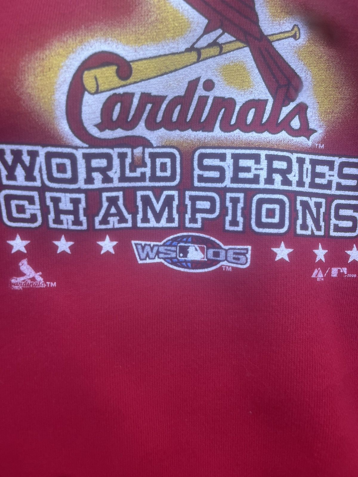 MLB Vintage 2006 World Series Cardinals Hoodie Size US XL / EU 56 / 4 - 3 Thumbnail
