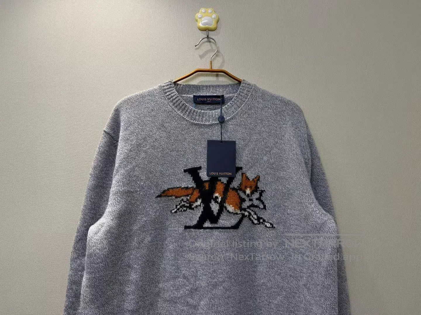 Louis Vuitton Louis Vuitton Grey Fox Logo Logo Sweater| Size US XXL / EU 58 / 5 - 2 Thumbnail