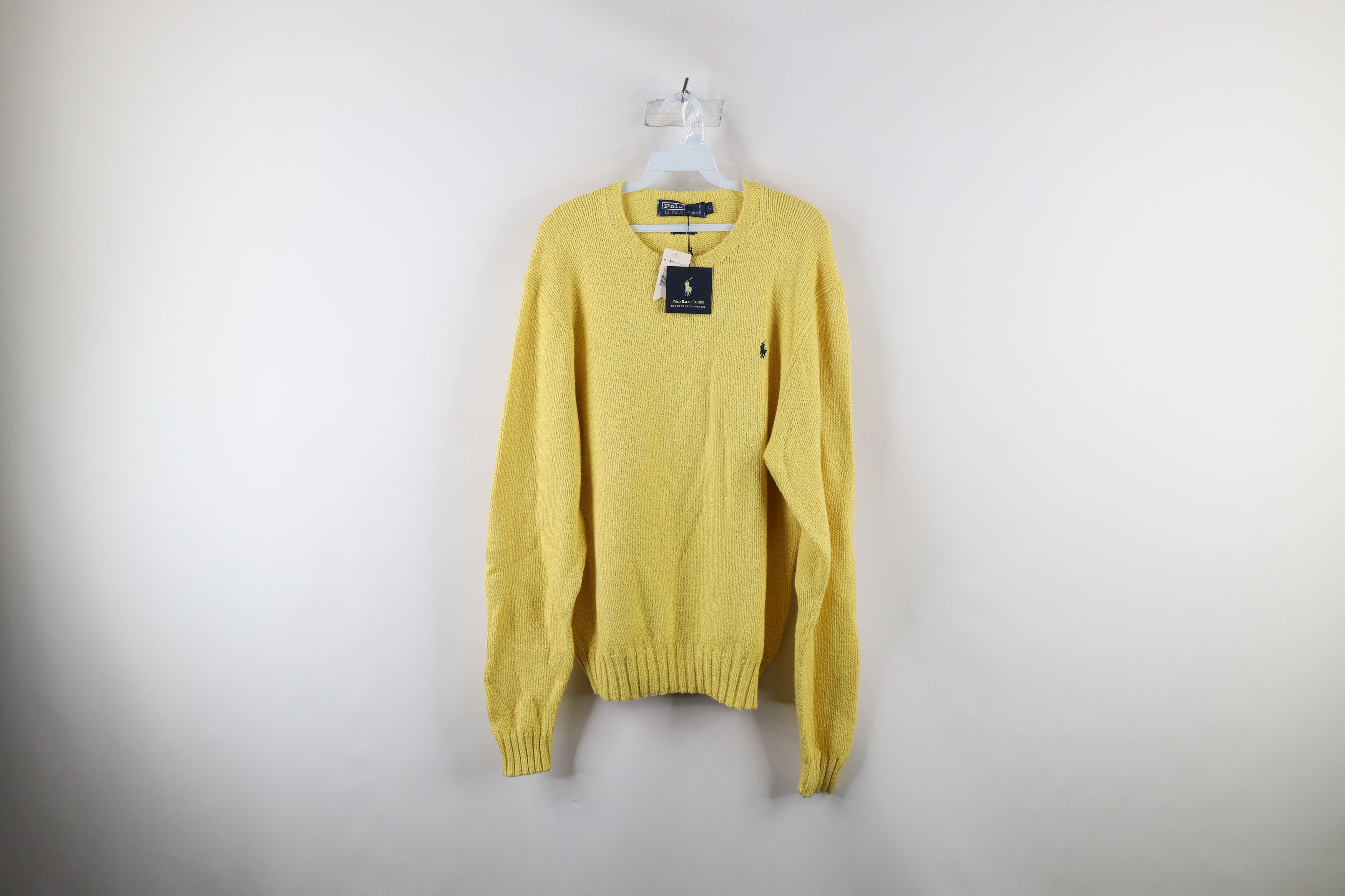 Ralph Lauren × Vintage NOS Vintage 90s Ralph Lauren Blend Knit Crewneck Sweater Size US L / EU 52-54 / 3 - 1 Thumbnail