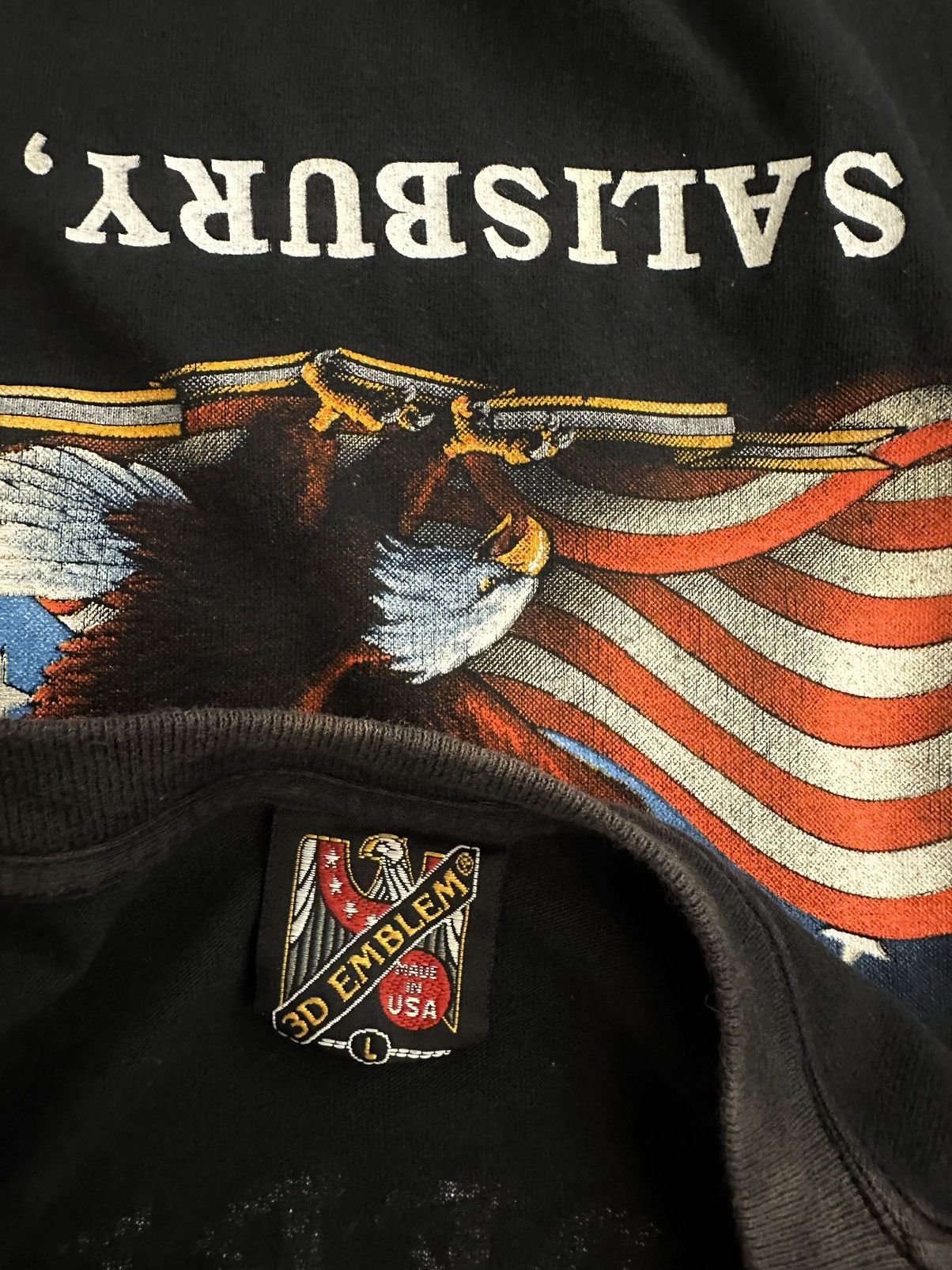 Vintage 1993 Black Distressed " Lead Truck " 18 Wheeler Tee Large Size US L / EU 52-54 / 3 - 7 Thumbnail
