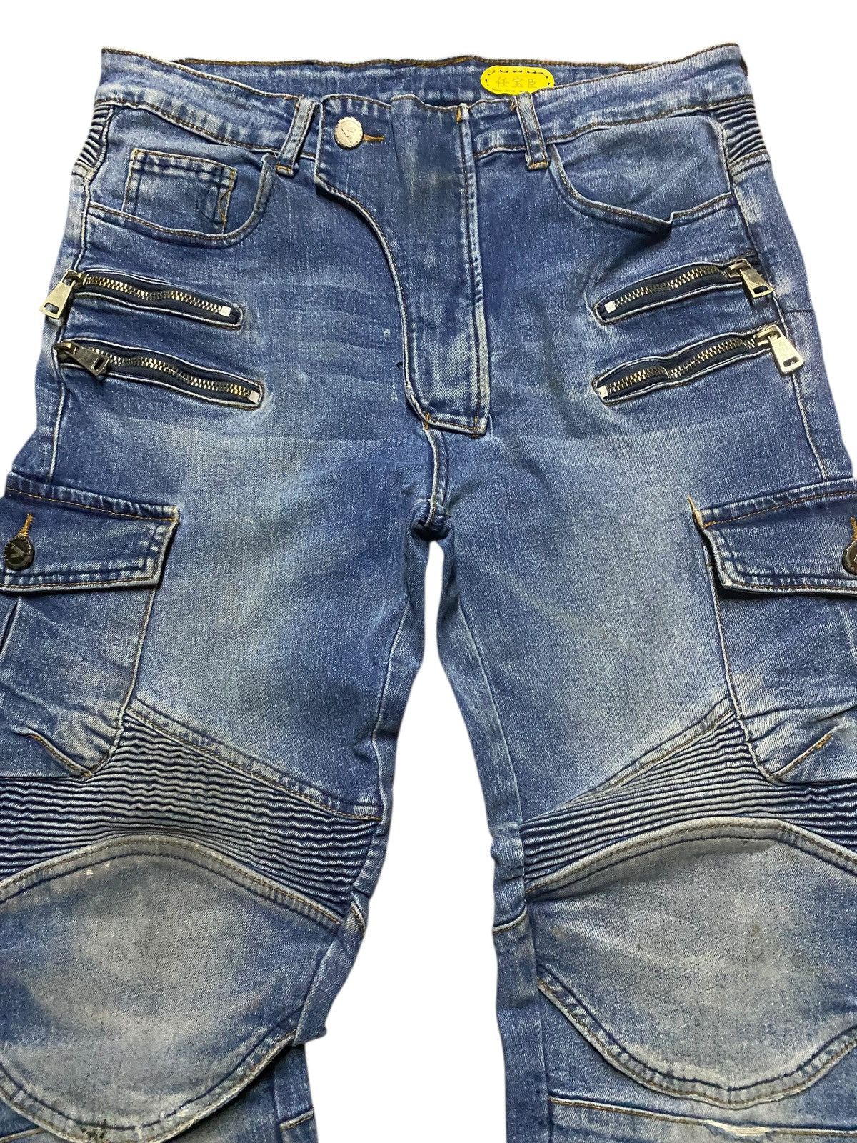 Vision Streetwear Vintagw Japanese Brand Volero Multi Pocket Slim Fit Jeans Size US 31 - 3 Thumbnail