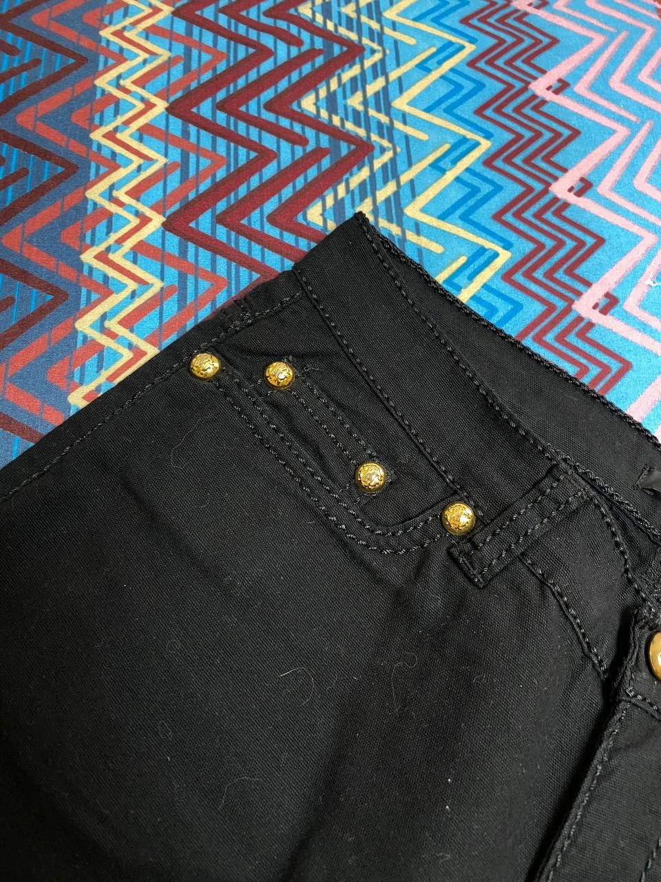 Roberto Cavalli × Vintage Avant Garde Classic Roberto Cavalli Denim Y2k Opium Retro Size 28" / US 6 / IT 42 - 9 Thumbnail
