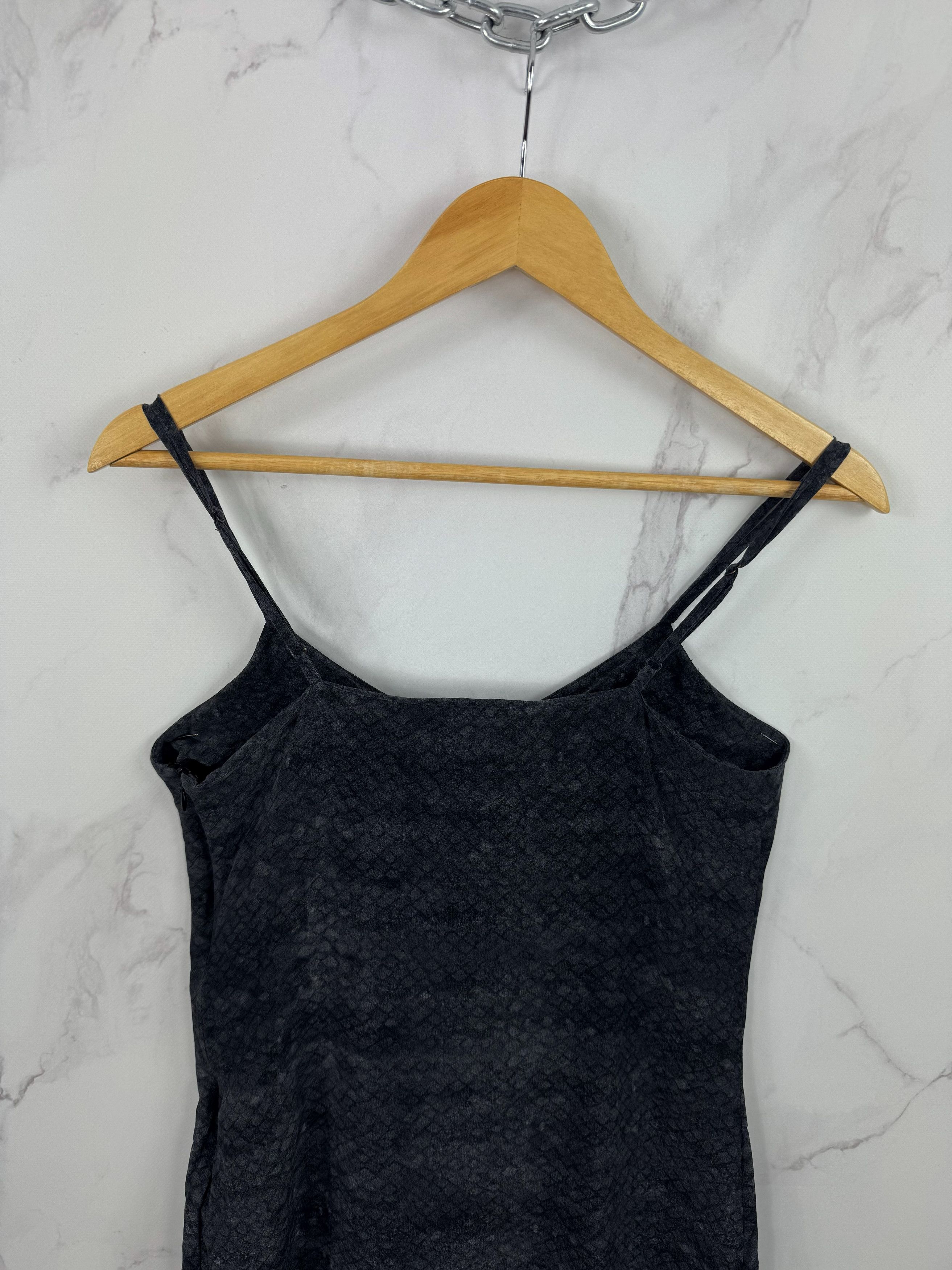 Allsaints AllSaints Snake Pattern Slip Silk Mini Dress Size US 4 EU 36 Size S / US 4 / IT 40 - 5 Thumbnail