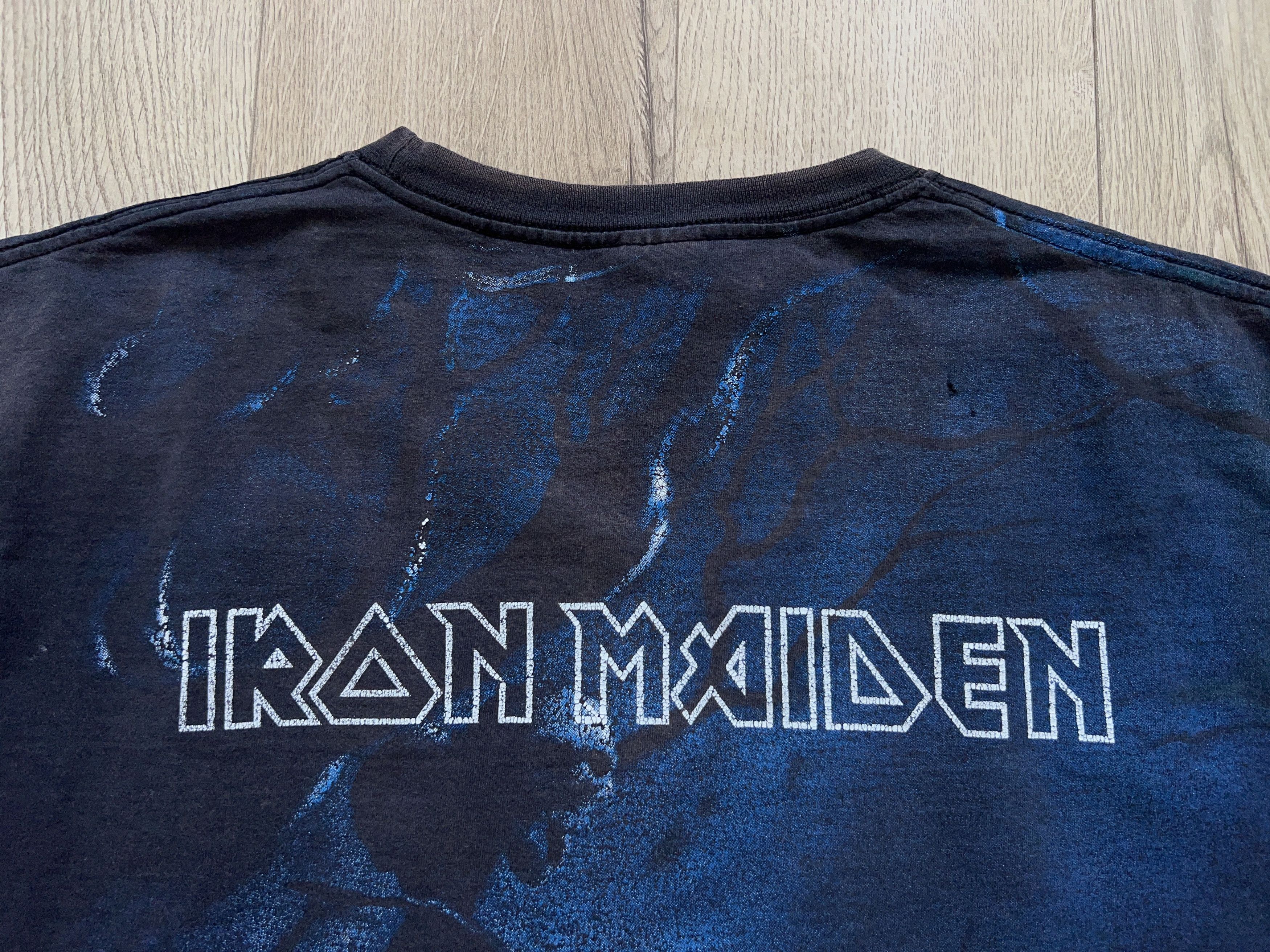 Iron Maiden × Vintage Iron Maiden Benjamin Breeg Rock Band All Over Print T Shirt Size US XXL / EU 58 / 5 - 12 Thumbnail