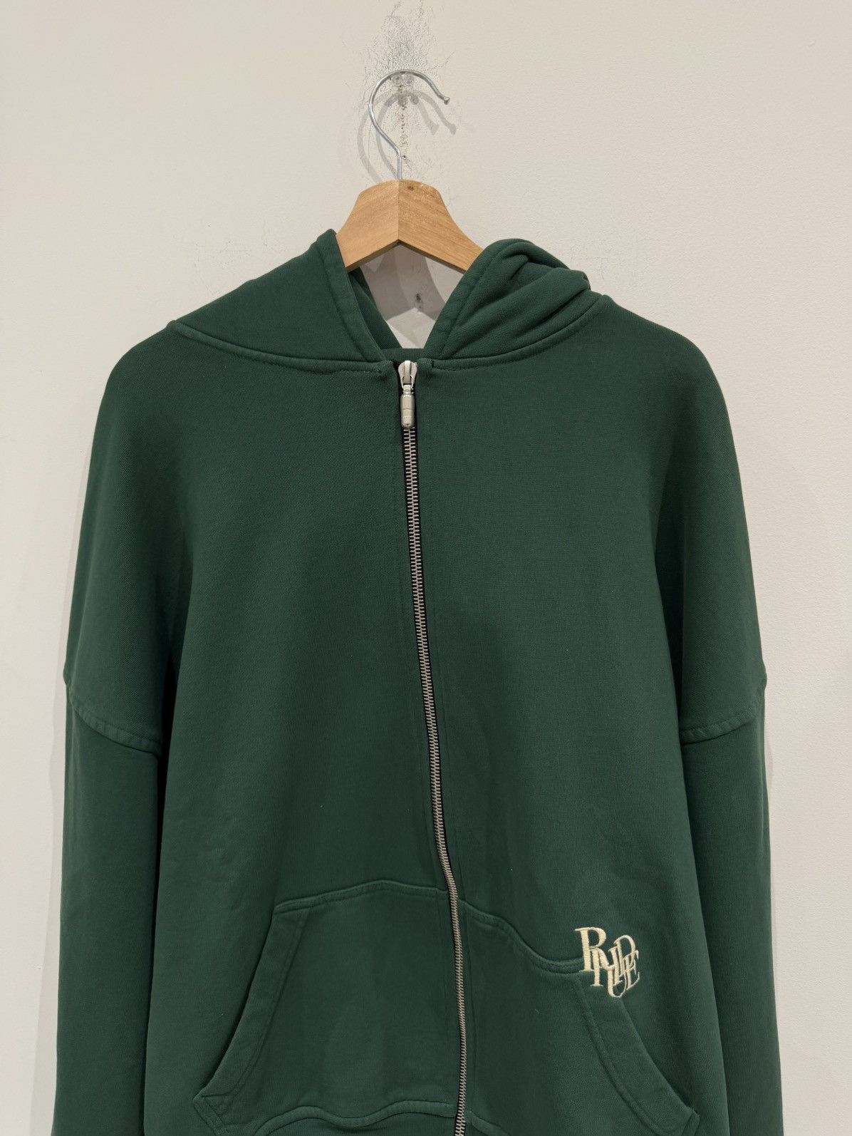 Rhude Rhude Raglan Zip Hoodie Green Size: L Size US L / EU 52-54 / 3 - 2 Thumbnail