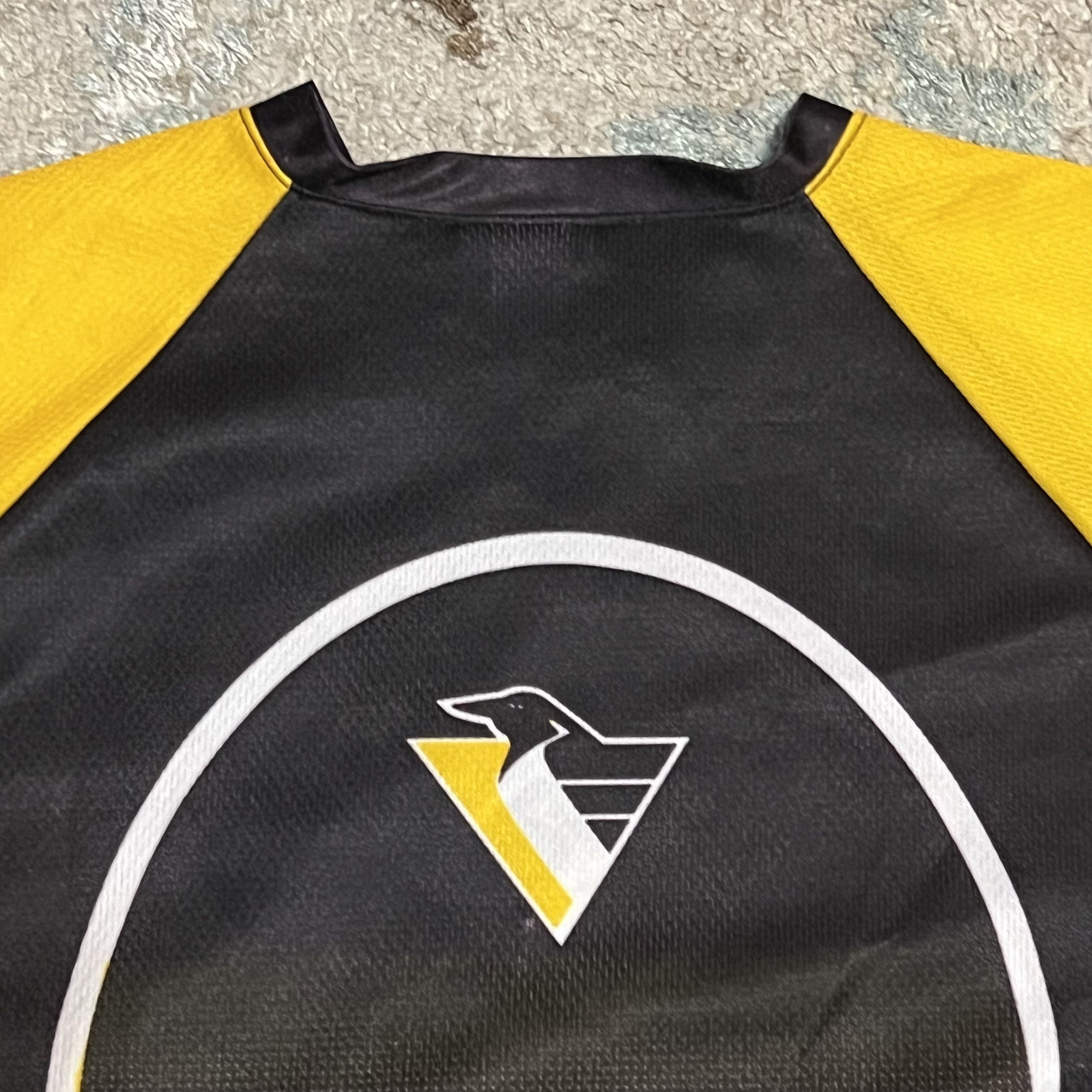NHL × Vintage OT Sports Pittsburgh Penguins L/S Jersey Shirt XL NHL Hockey Size US XL / EU 56 / 4 - 4 Thumbnail