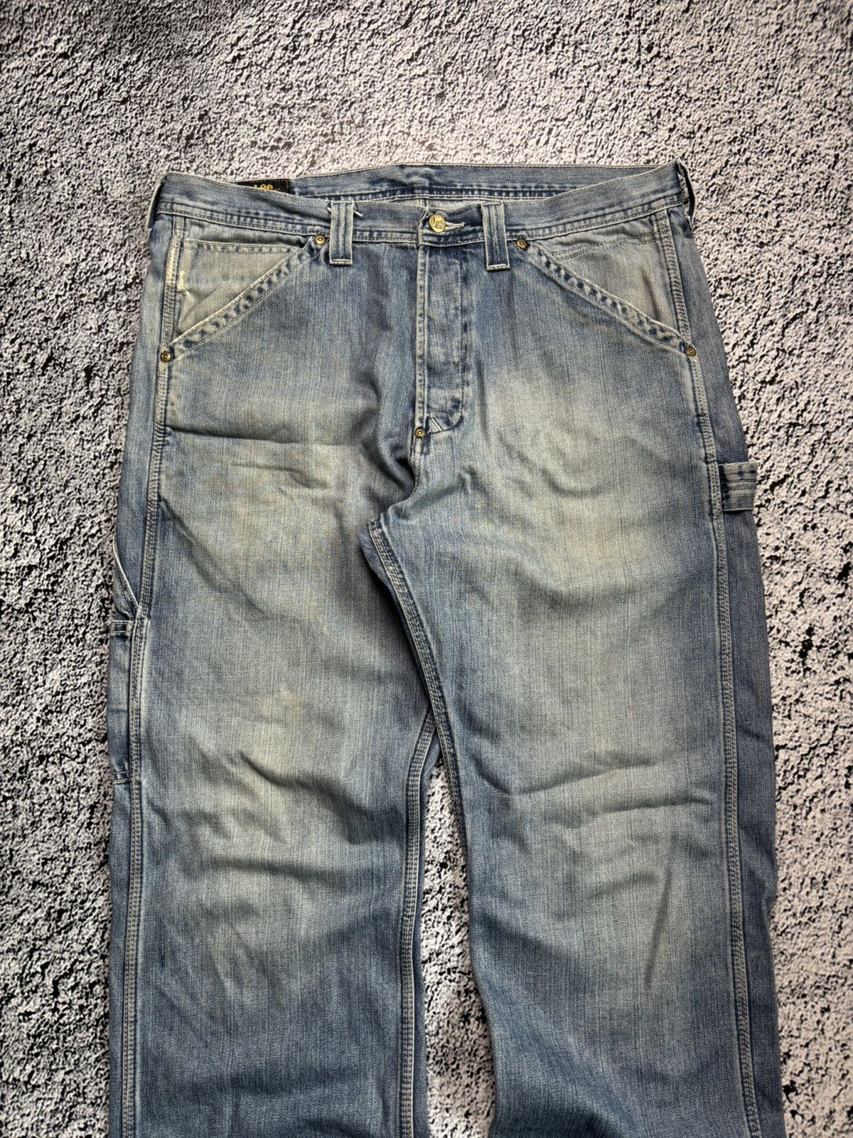 Lee × Vintage Distressed baggy 90s Lee denim jeans y2k skate style Size US 36 / EU 52 - 6 Thumbnail