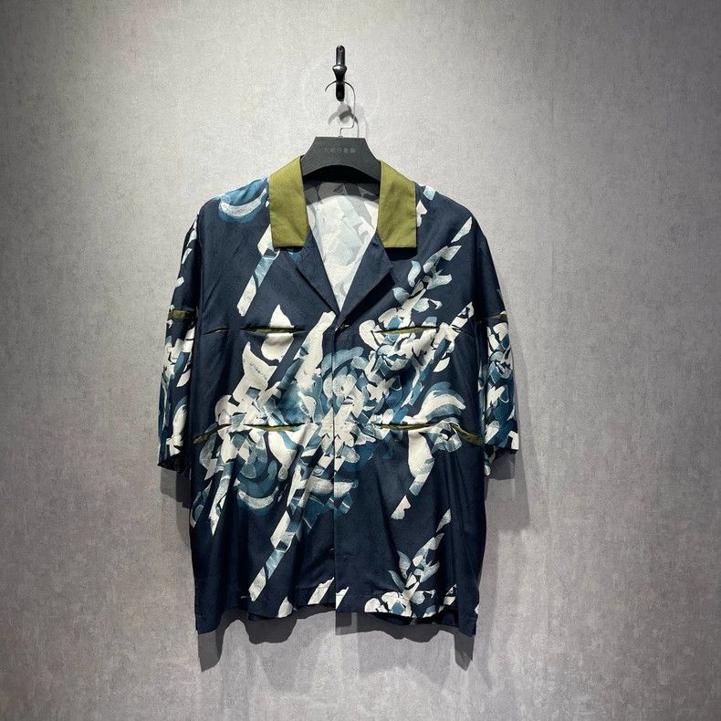 Louis Vuitton Louis Vuitton Flying pigeon printed silk short sleeve shir Size US XL / EU 56 / 4 - 1 Thumbnail