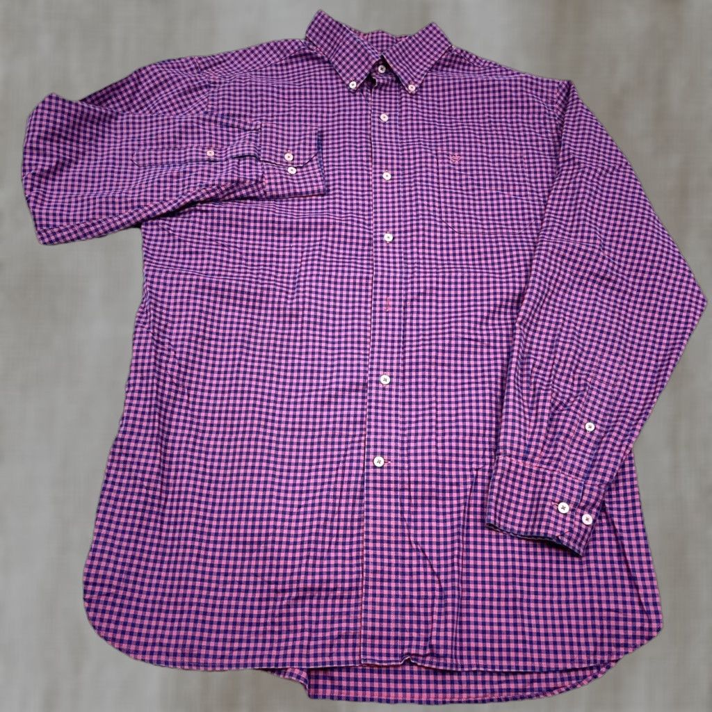 Southern Tide Southern Tide Flannel Shirt Men L Pink Blue Button-Up Gingham Classic Fit Size US L / EU 52-54 / 3 - 1 Thumbnail