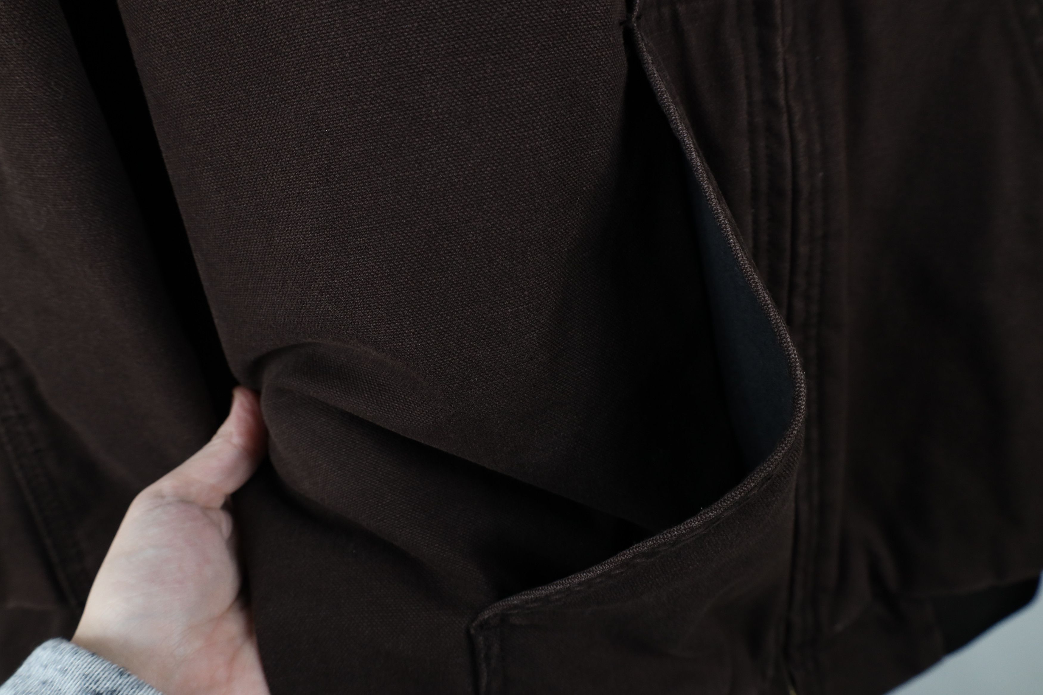 Vintage Vintage Y2K Streetwear Lined Canvas Hooded Work Jacket Brown Size US XL / EU 56 / 4 - 5 Thumbnail