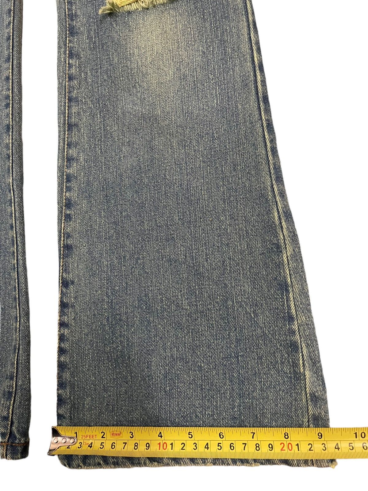If Six Was Nine Vintage Japanese Brand Faded Wash Distressed Flare Jeans Size US 30 / EU 46 - 14 Thumbnail