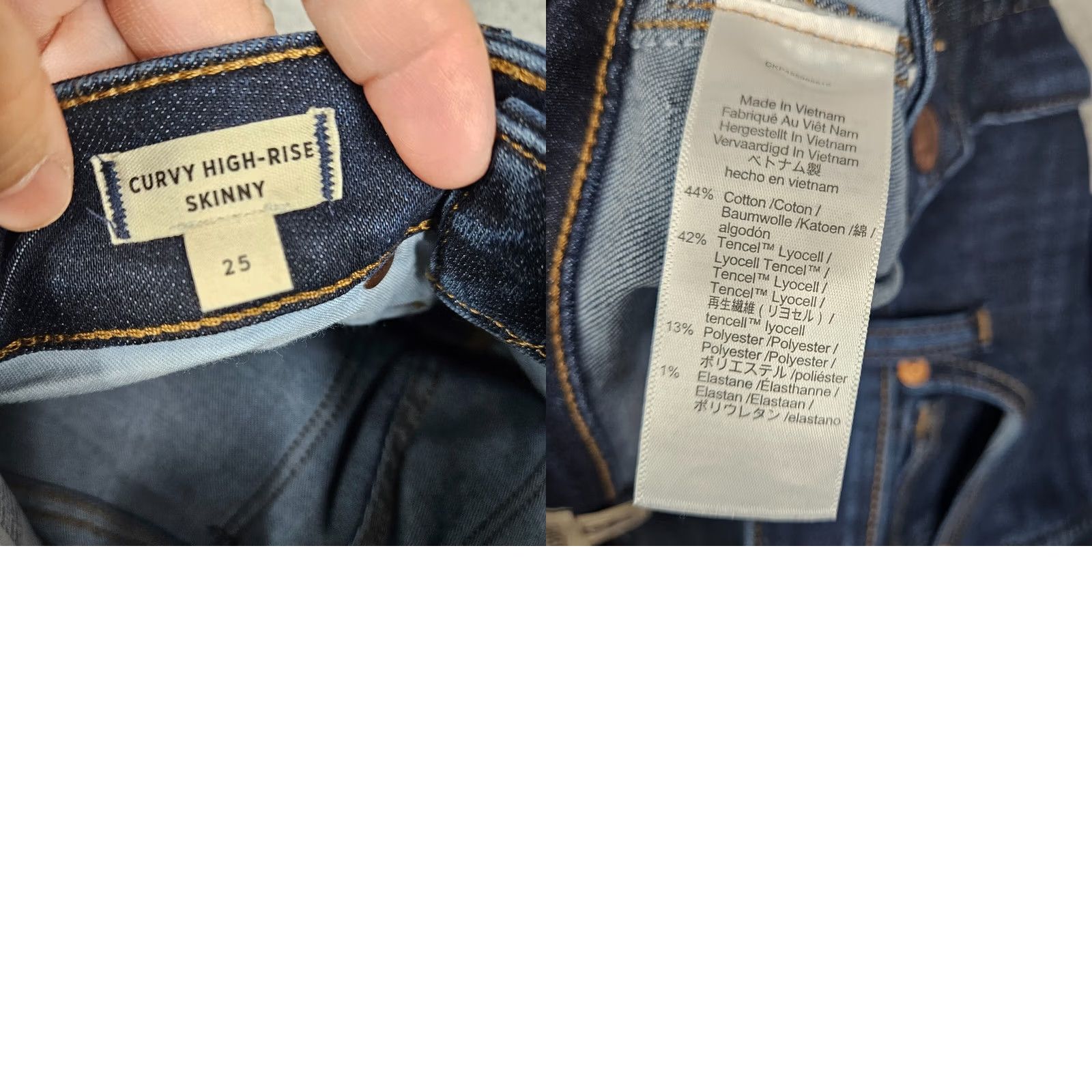Madewell Madewell Jeans Skinny BLUE five pockets Size 25 Womens Regular High-RISE Vintage No Size 42" / US 20 - 8 Thumbnail