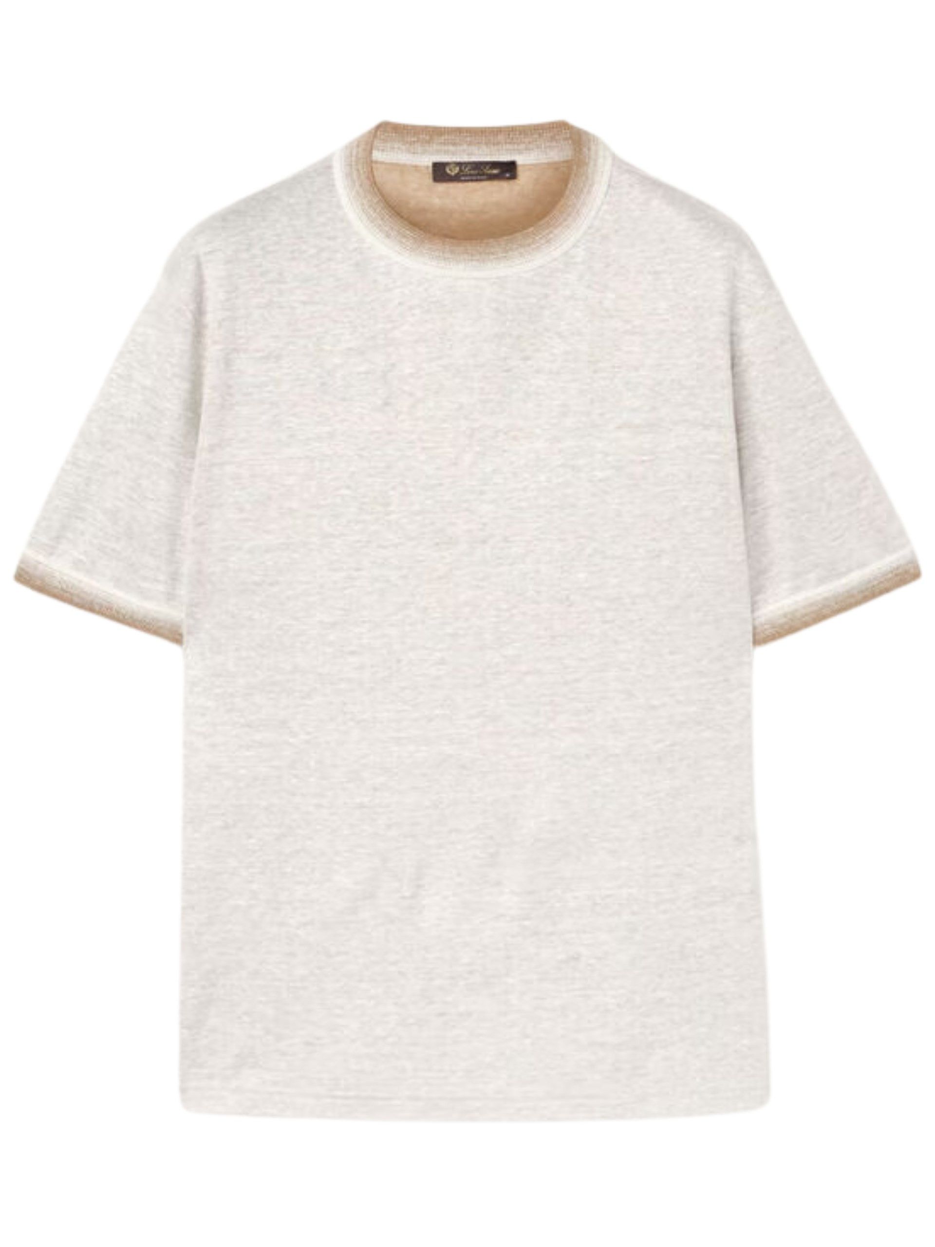 Loro Piana o1w1db10125 FAN8927 Siwo T-Shirt in Beige Size US M / EU 48-50 / 2 - 1 Thumbnail