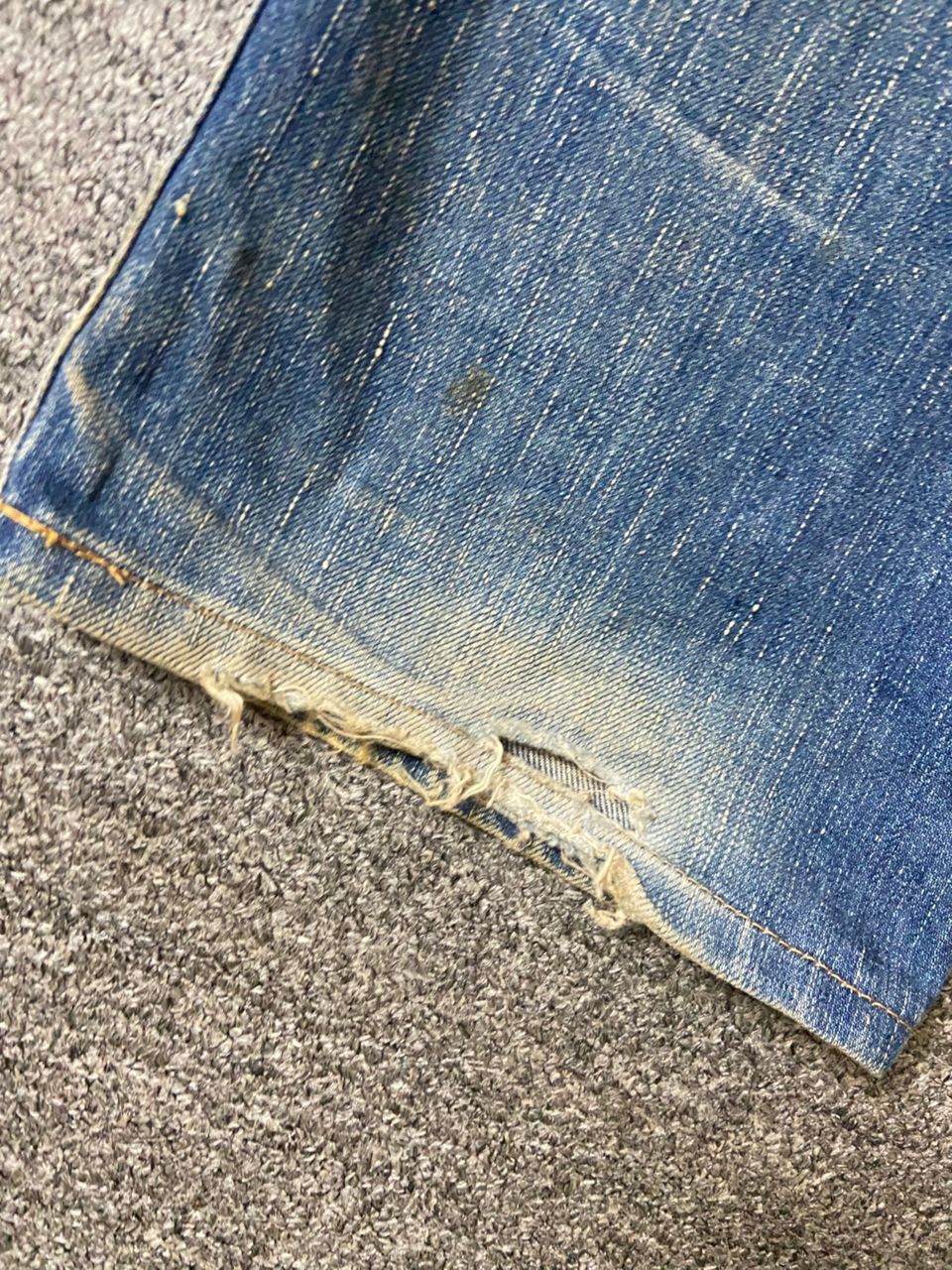 Edwin EDWIN 503 Distressed Denim Jeans (164) Size US 37 - 3 Thumbnail