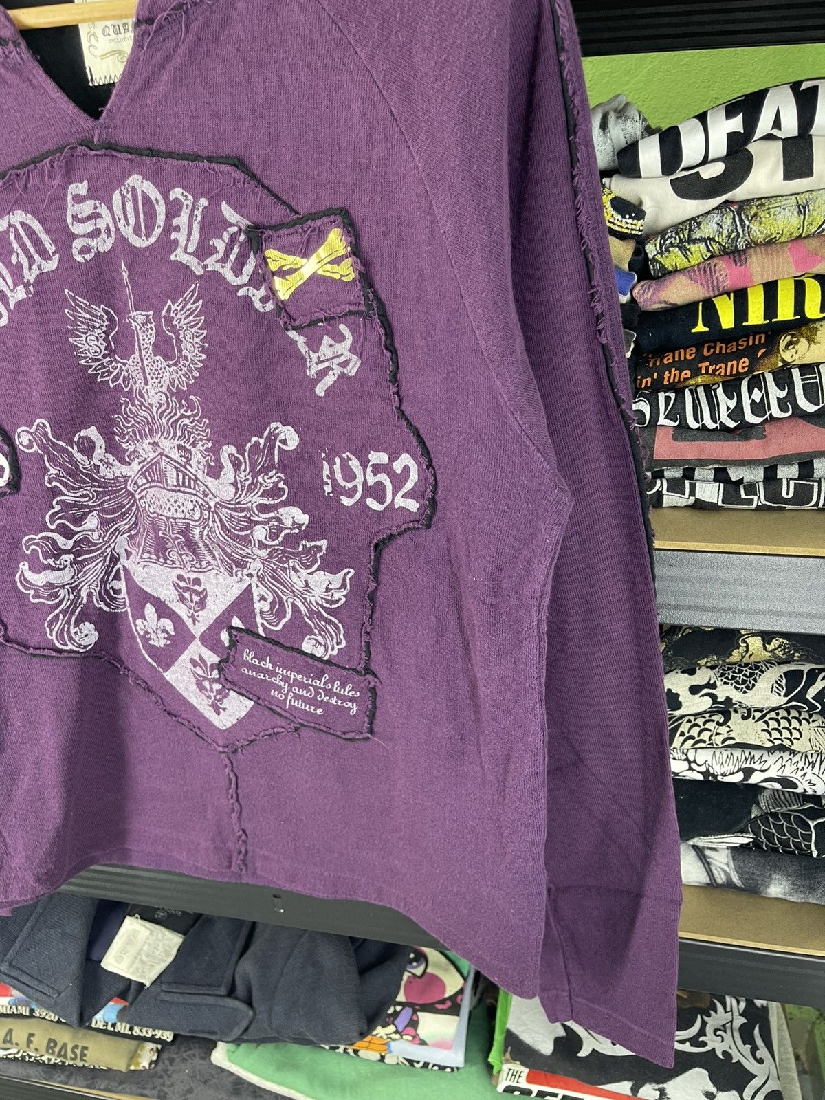Japanese Brand Vintage Quash Wild Soldiers Punk Design Sweatshirt Size US L / EU 52-54 / 3 - 2 Thumbnail
