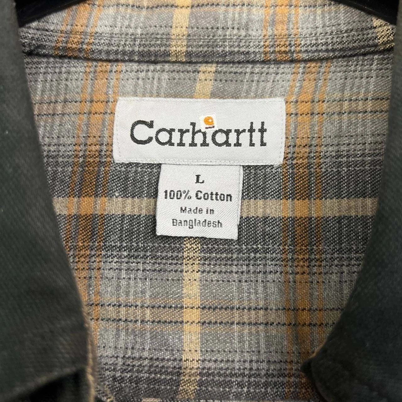 Carhartt Carhartt Shacket Men Black Flannel Plaid Button Up Cotton L Size US L / EU 52-54 / 3 - 5 Thumbnail