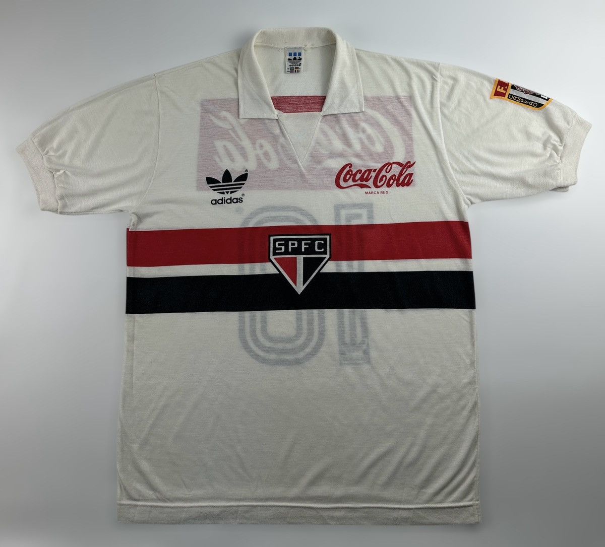 Adidas × Vintage VINTAGE 1989 SAO PAULO HOME SPFC BRAZIL SOCCER JERSEY Size US L / EU 52-54 / 3 - 1 Thumbnail