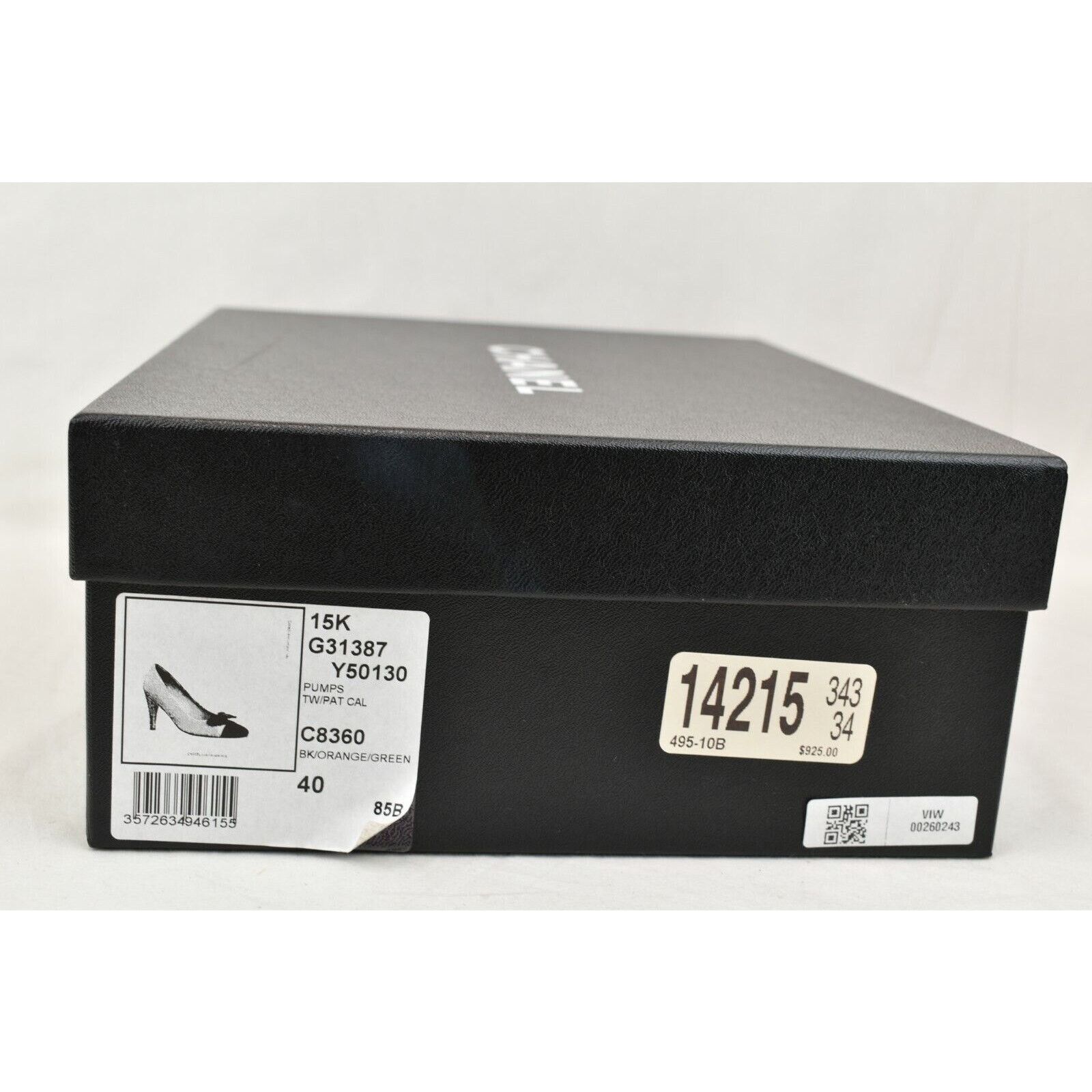 Chanel BLACK G31387 TWEED PATENT LEATHER CAP TOE LOGO BOW PUMPS 40 Size US 10 / IT 40 - 12 Thumbnail