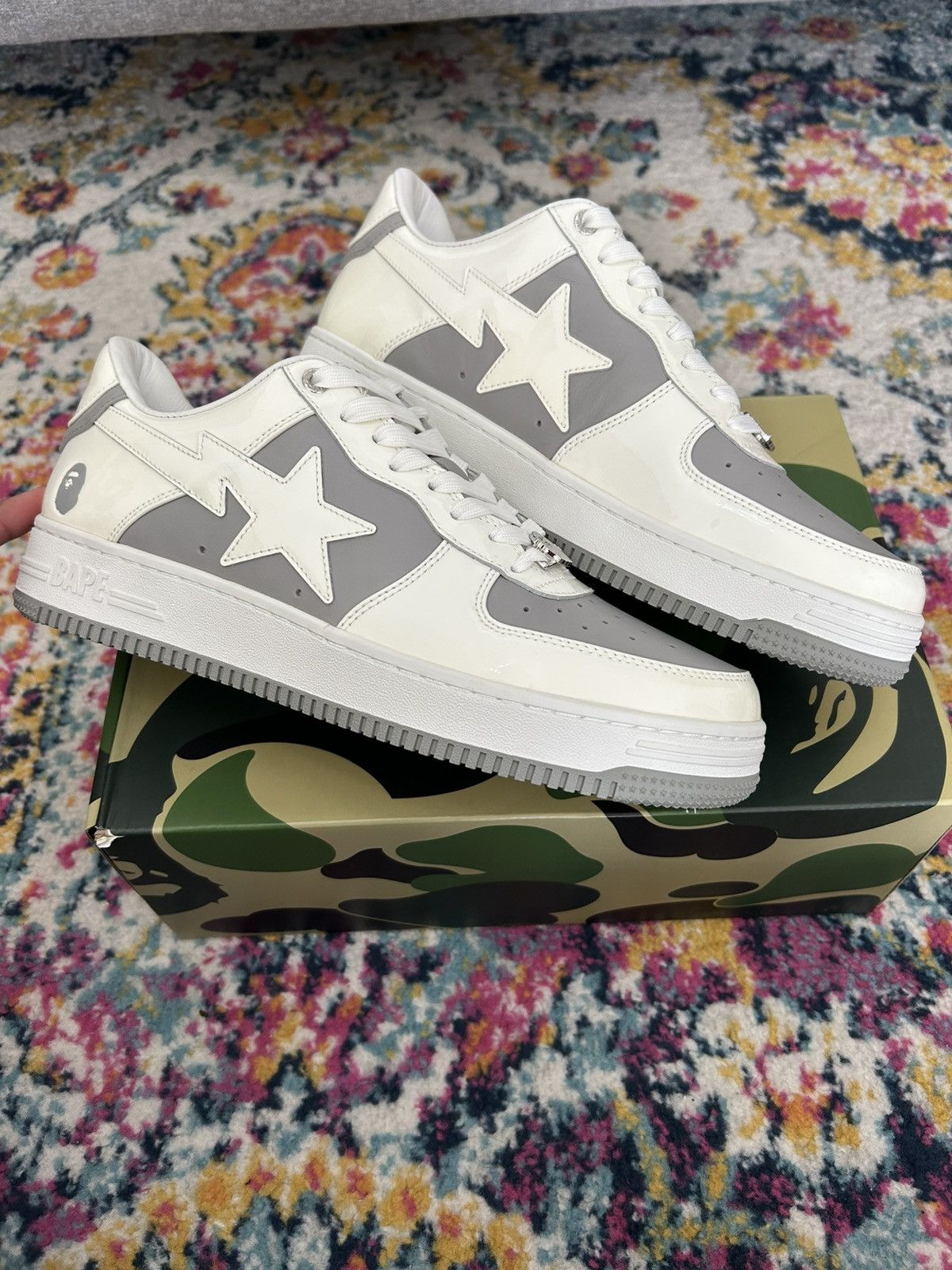 Bape A Bathing Ape Bape sta Low #6 Gray - 1K30191328 - US11 Size US 11 / EU 44 - 1 Thumbnail