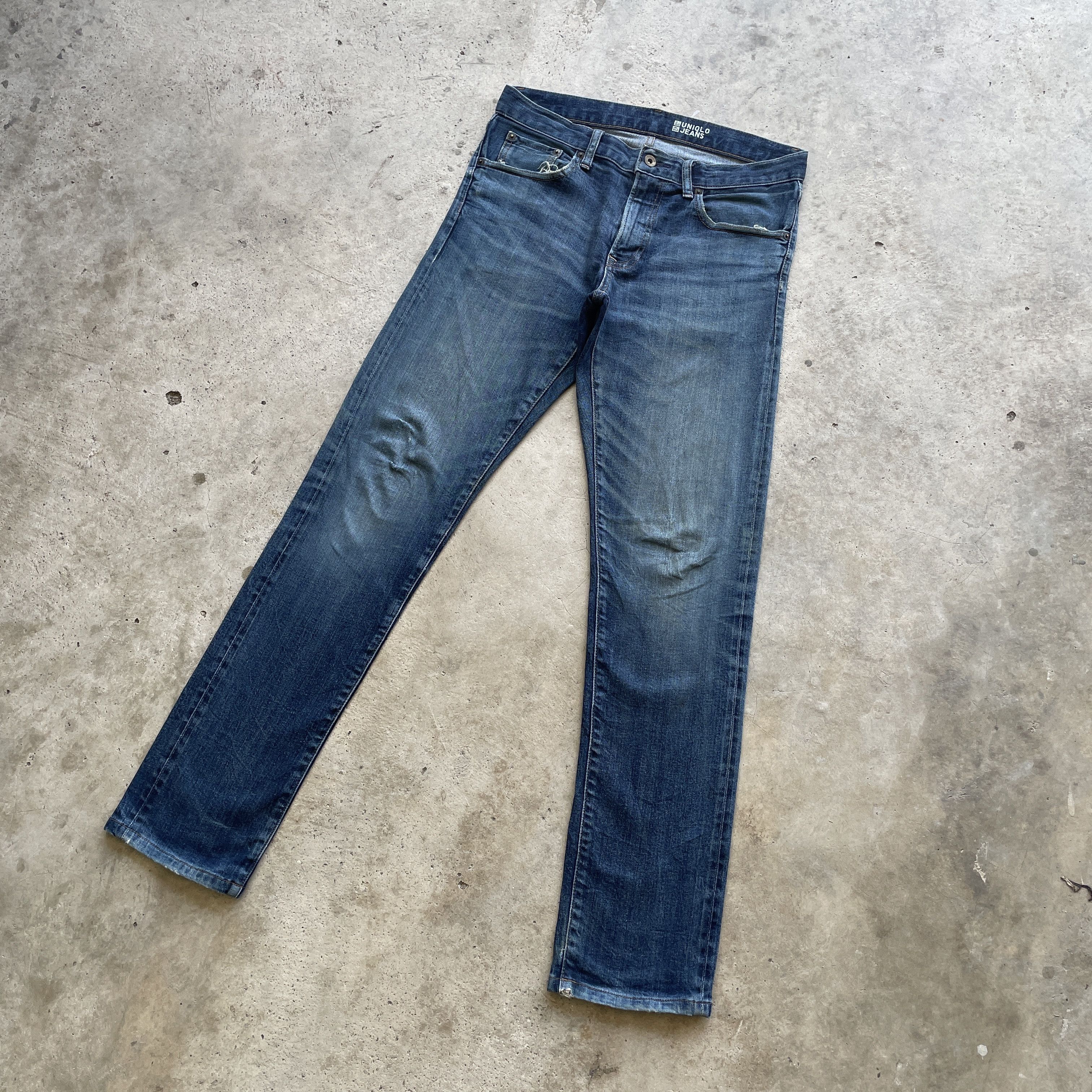 Japanese Brand VINTAGE JAPANESE SLIMFIT DENIM SELVEDGE FADED JEANS PANTS Size US 32 / EU 48 - 1 Thumbnail
