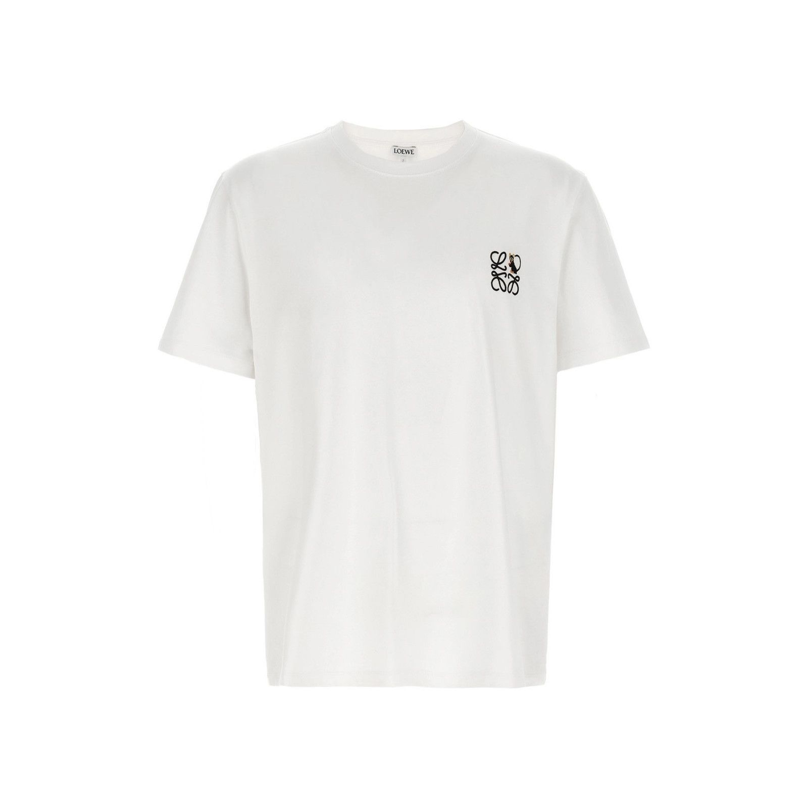 LOEWE Men's White Cotton T-shirt New & Authentic (Men's size