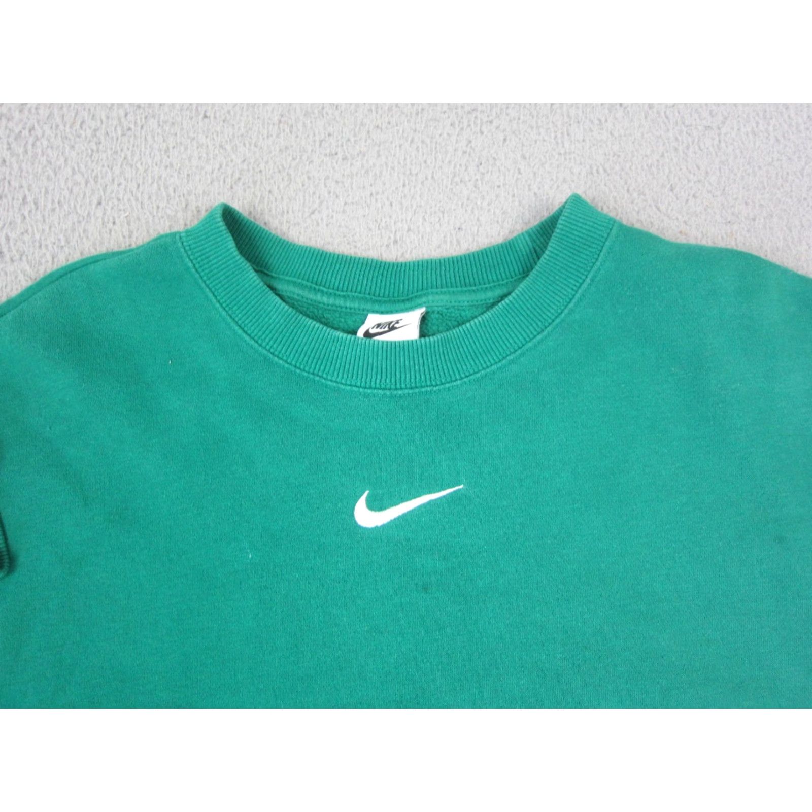 Nike Nike Sweatshirt Adult XL Green Center Swoosh Fleece 90s Size US XL / EU 56 / 4 - 2 Thumbnail