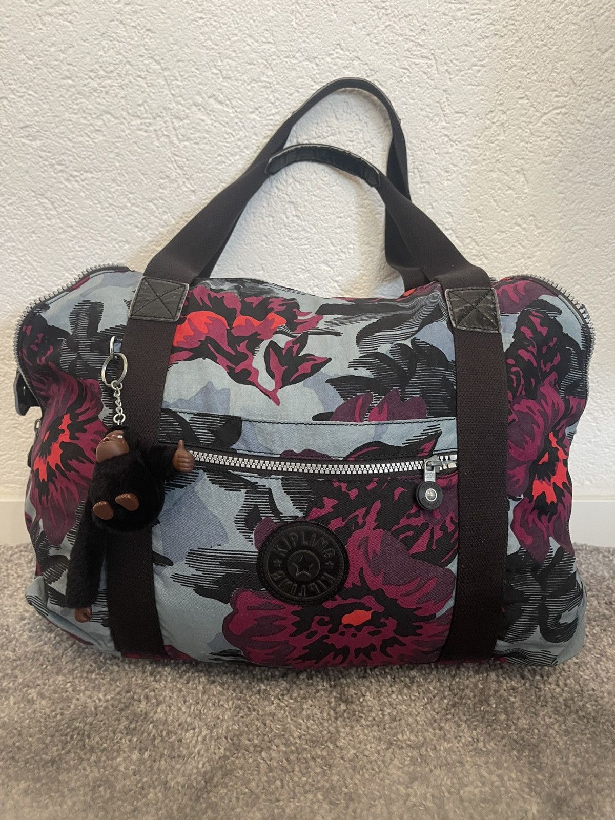 Japanese Brand KIPLING VINTAGE AVANT GARDE Y2K FLOWERS MONKEY BIG BAG Size ONE SIZE - 1 Thumbnail