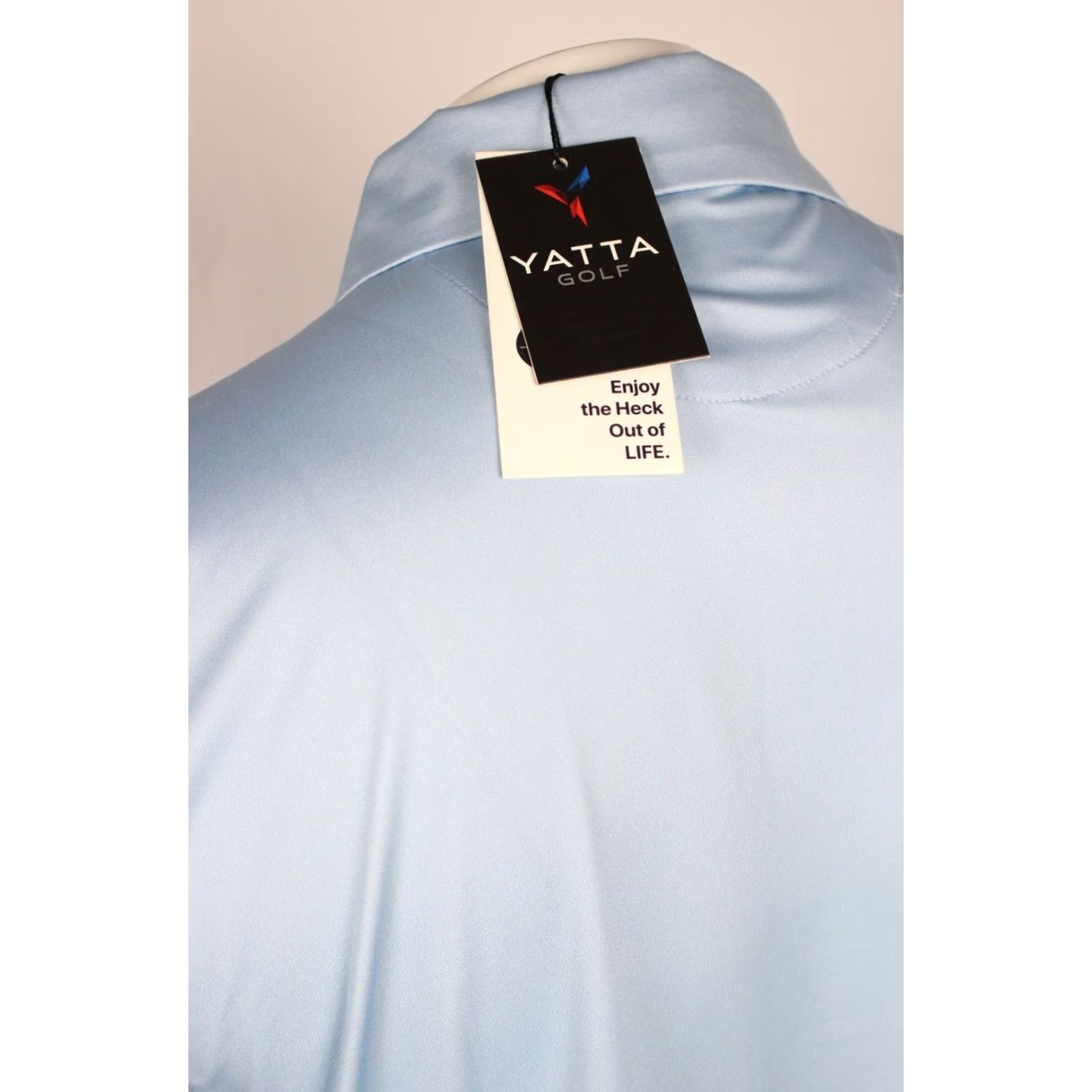 Vintage Yatta Golf Men's Polo Short Sleeve Shirt L Large Frost Delay Stripe Blue Size US L / EU 52-54 / 3 - 3 Thumbnail