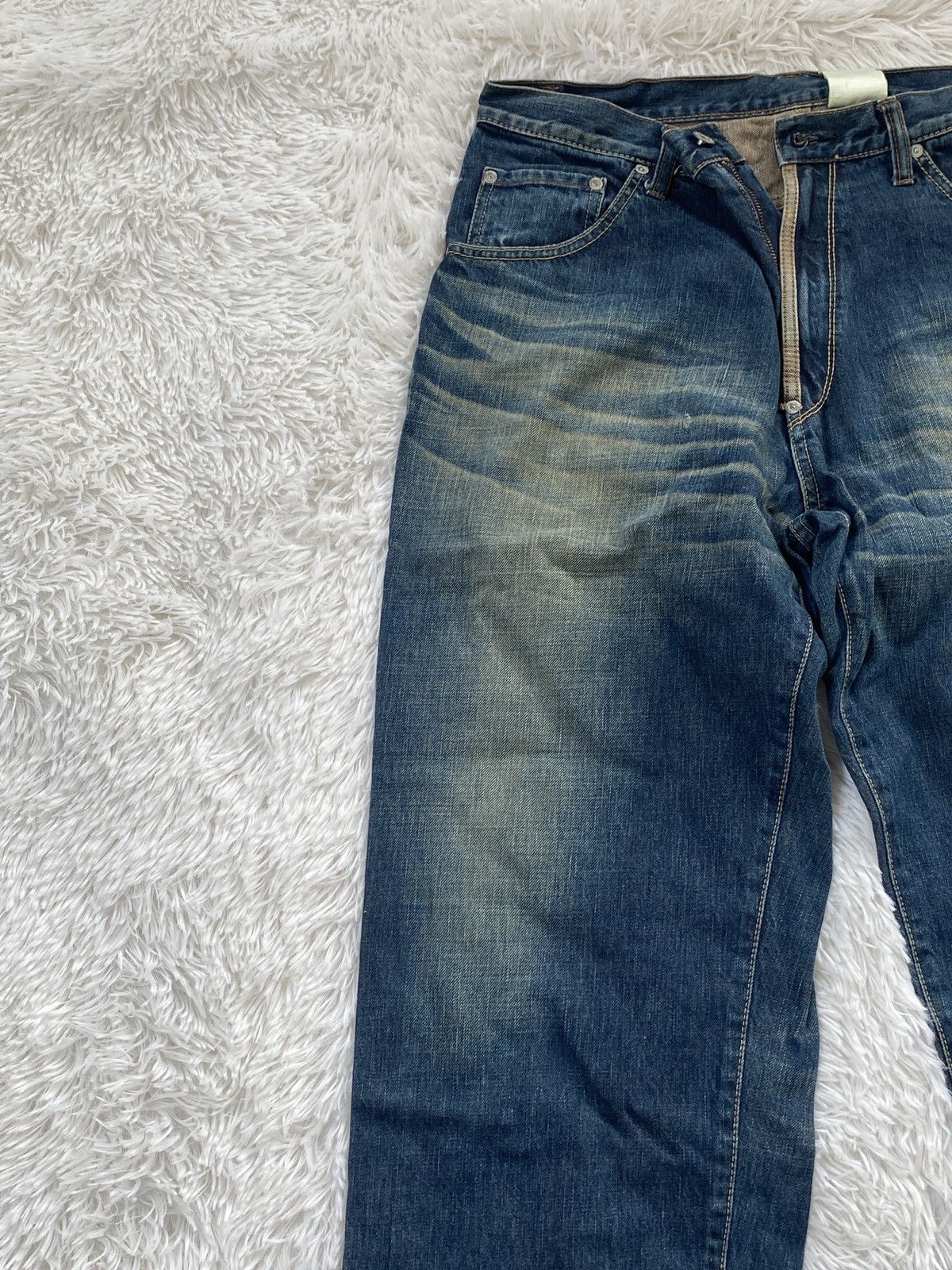 MasterPiece 🔥OFFER🔥 Vintage Masterpiece by Hectic Denim Distressed Jeans Size US 33 - 3 Thumbnail