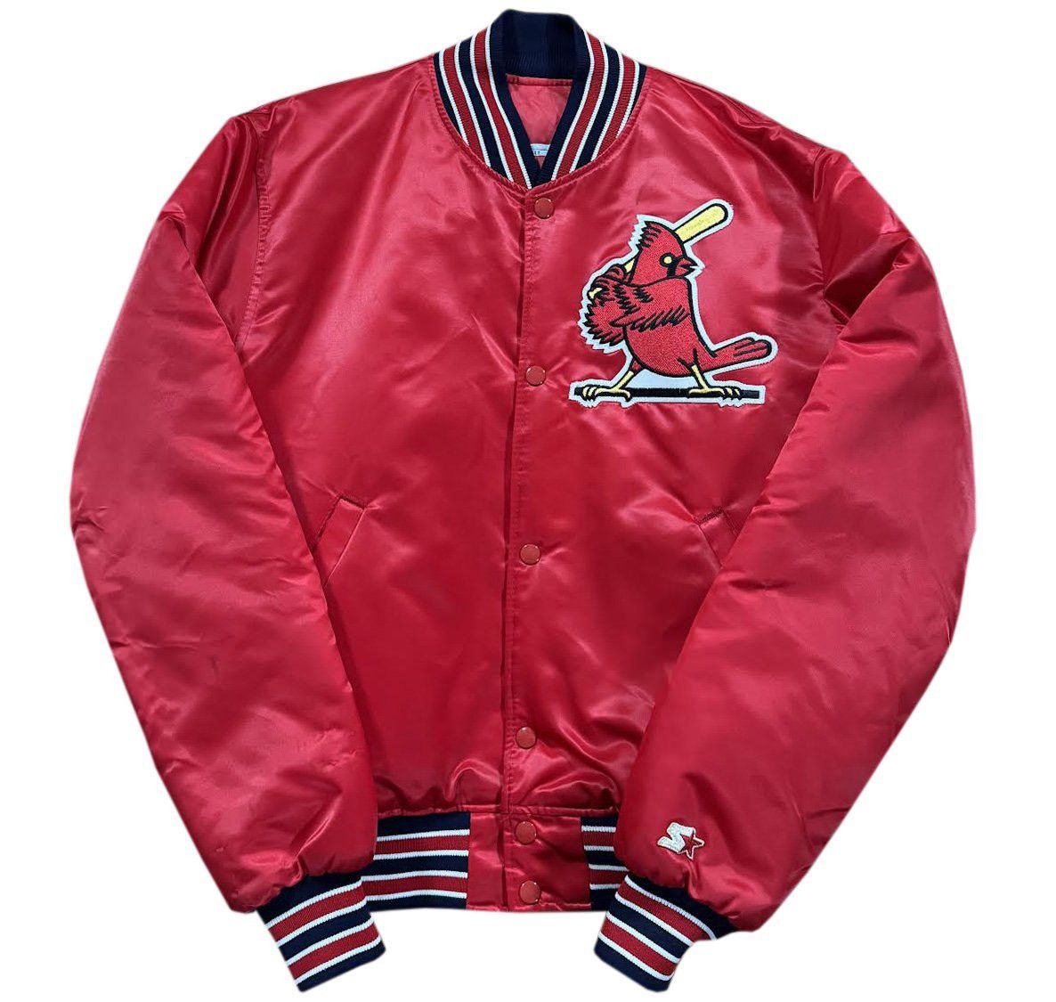 Vintage Starter St Louis Cardinal Satin Dugout Jacket Size M