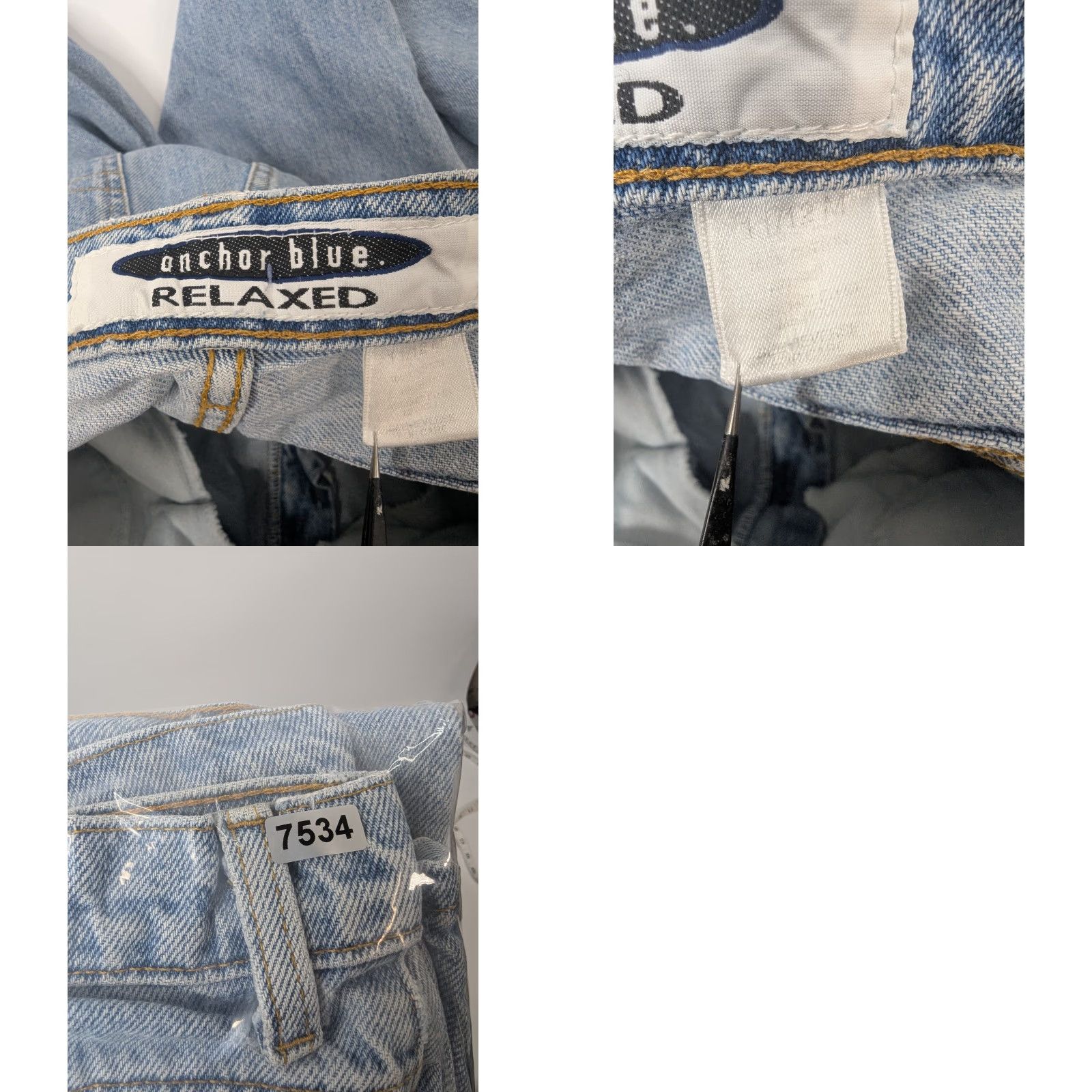 Anchor Blue Anchor Blue Jeans Women's Relaxed Fit 11/12 Blue Vintage 90s High Rise Denim Jeans Size 32" / US 10 / IT 46 - 10 Thumbnail