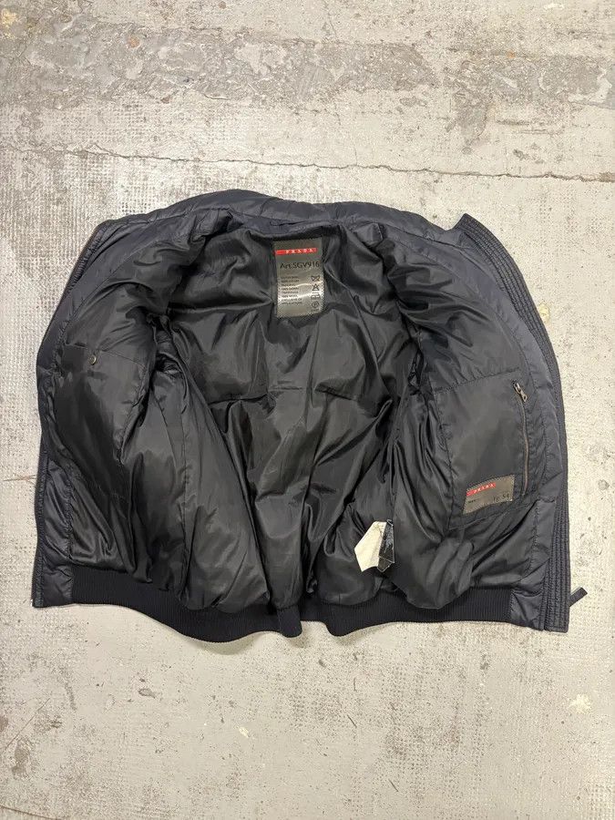 Prada AW2007 Prada Navy Down Quilted Puffer Jacket Size US L / EU 52-54 / 3 - 7 Thumbnail