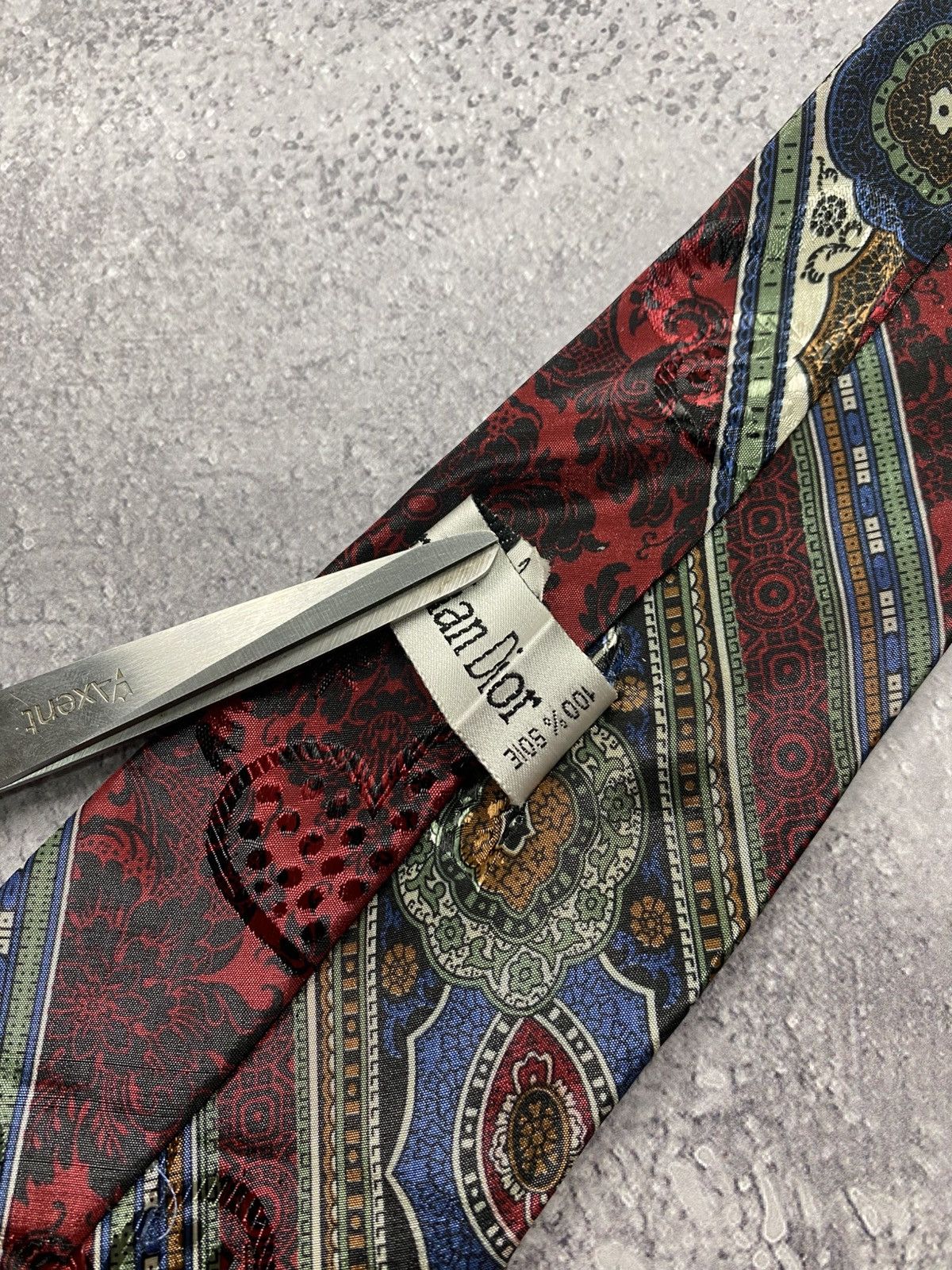 Christian Dior Monsieur Vintage Christian Dior Paris Silk Tie Luxury 90s Necktie Size ONE SIZE - 11 Thumbnail