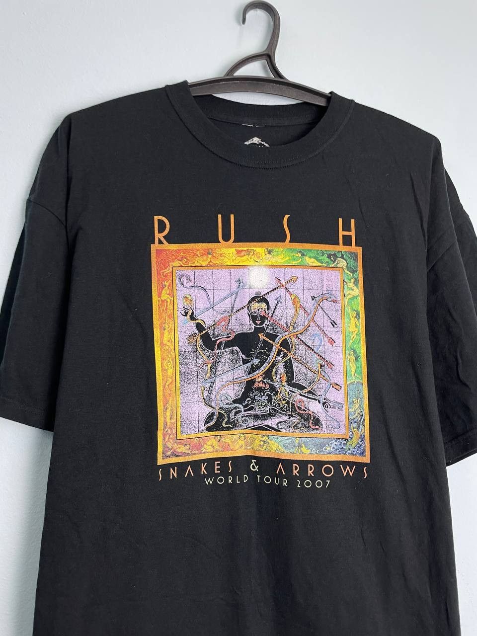 Band Tees × Vintage Rush Band Snake & Arrows World Tour 2007 Brahma God Logo Tee Size US XL / EU 56 / 4 - 6 Thumbnail