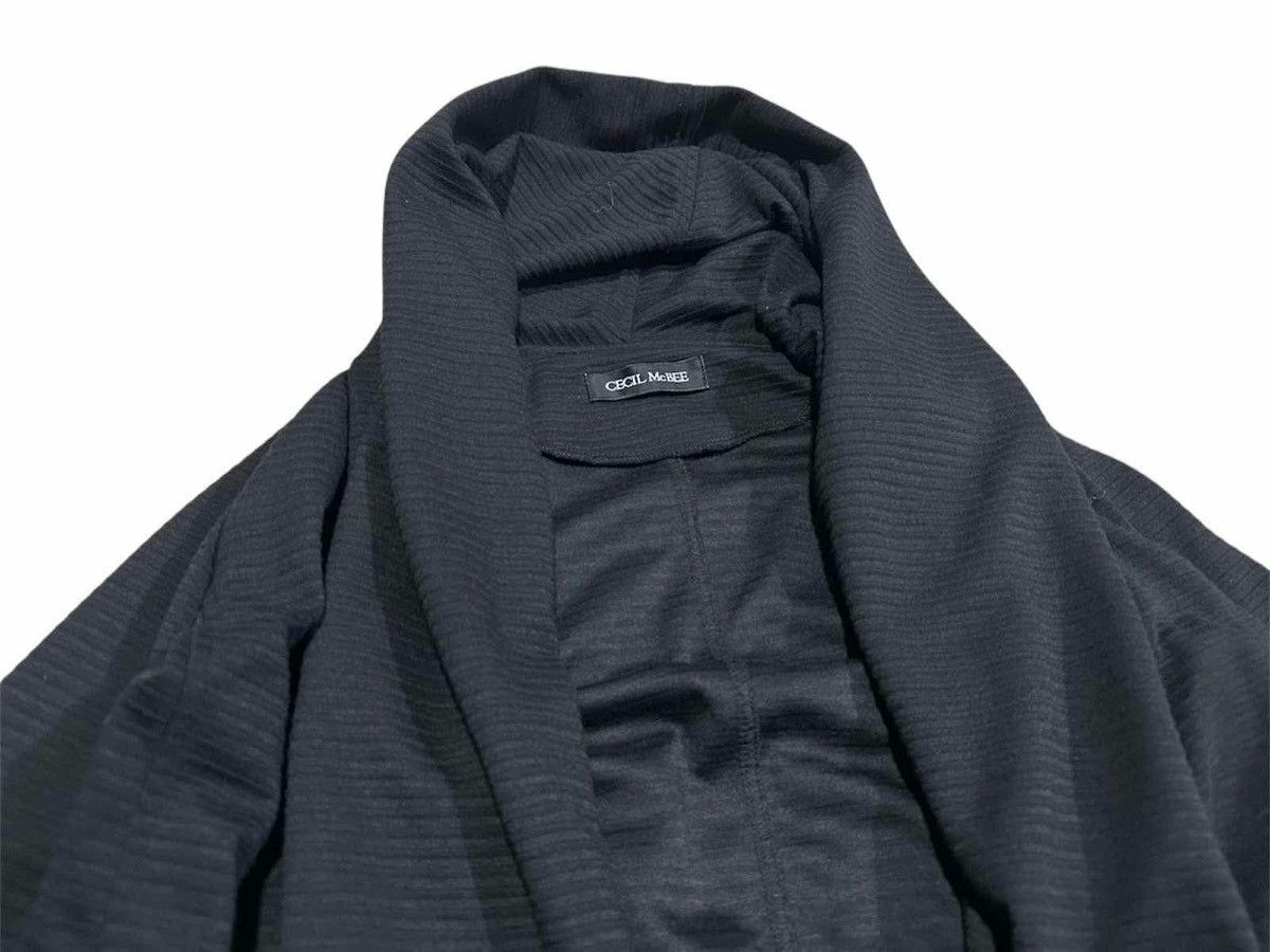 Japanese Brand × KMRii × Yasuyuki Ishii 🔥Rare Cecil Mcbee Drape Cardigan Jacket Hooded Asymmetric Size US M / EU 48-50 / 2 - 10 Thumbnail