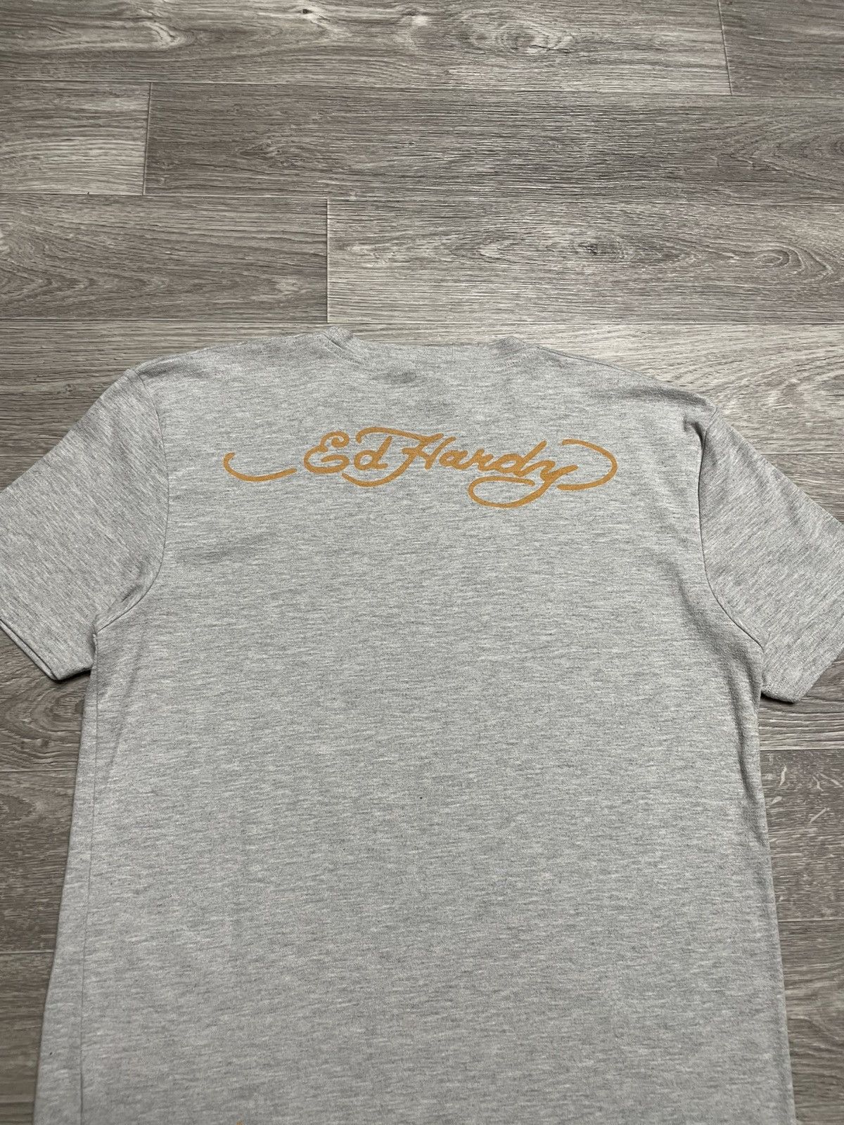 Ed Hardy Vintage Ed Hardy Big Logo Rhinestones T-Shirt Size US L / EU 52-54 / 3 - 13 Thumbnail