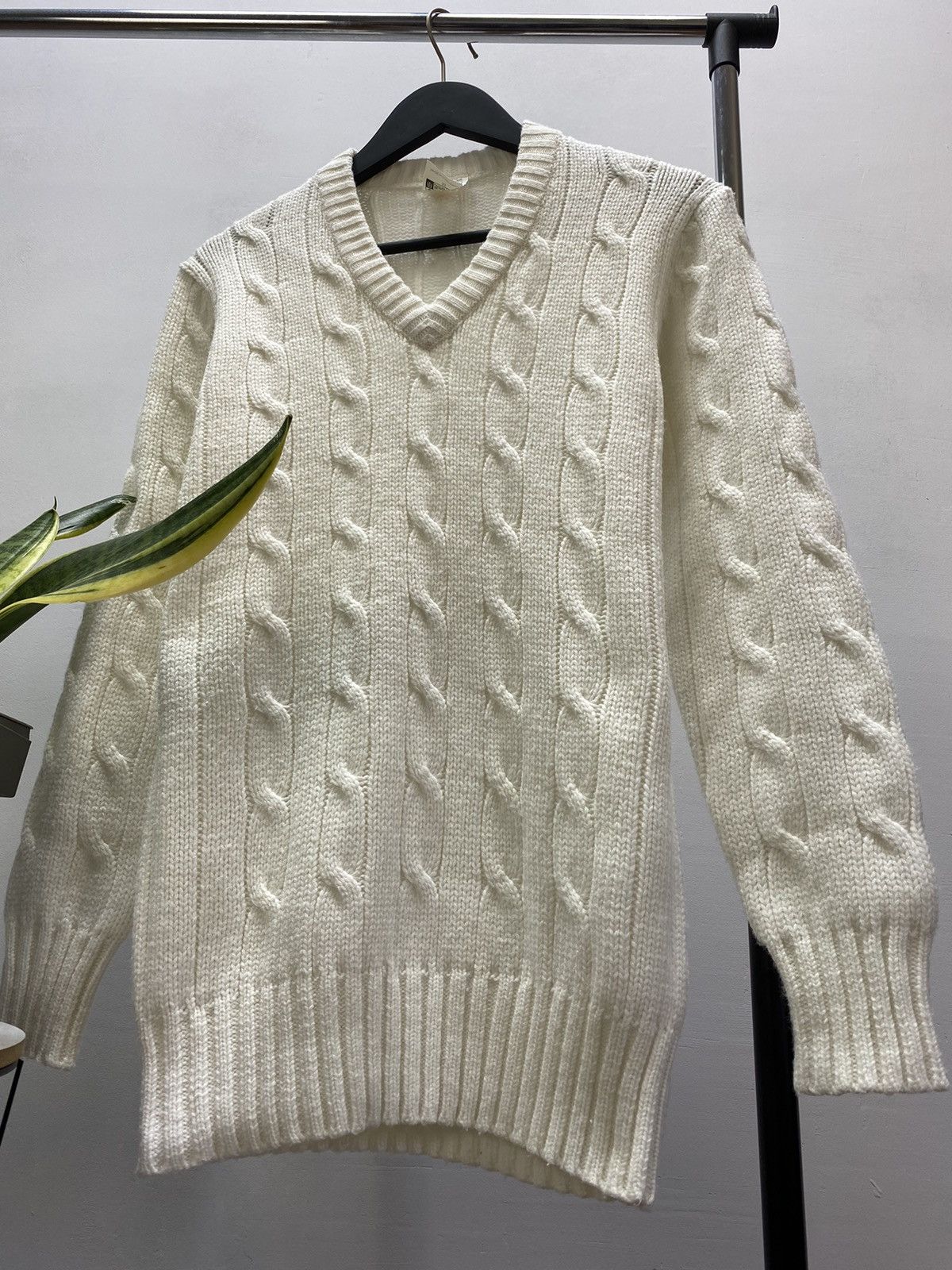 Umbro × Vintage Vintage 70s 80s Umbro Cable Sweater Men’s Sport White M Size US M / EU 48-50 / 2 - 5 Thumbnail