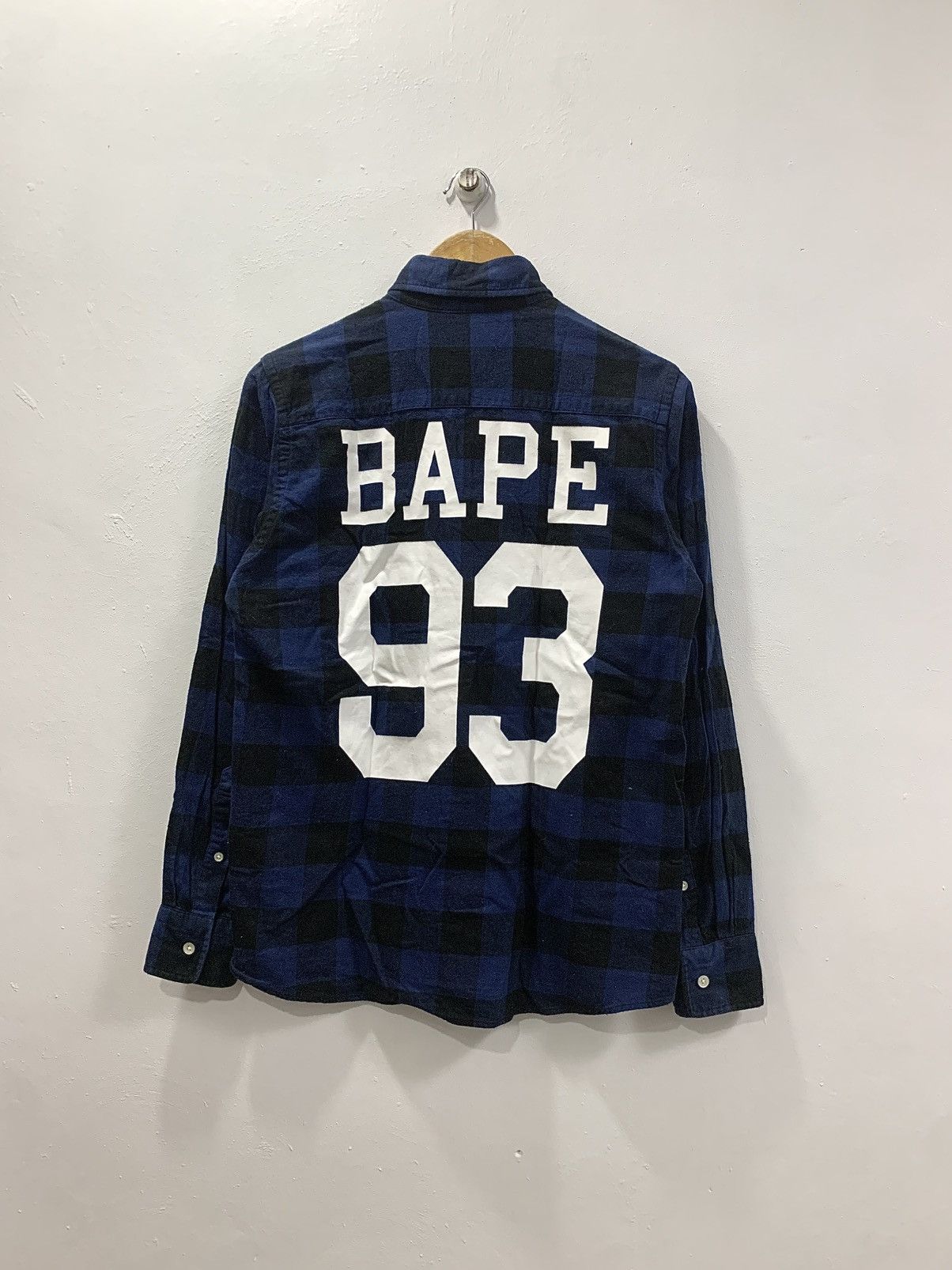 Bape A BATHING APE BLOCK CHECK - BUTTON DOWN FLANNEL L/S SHIRT Size US S / EU 44-46 / 1 - 2 Thumbnail