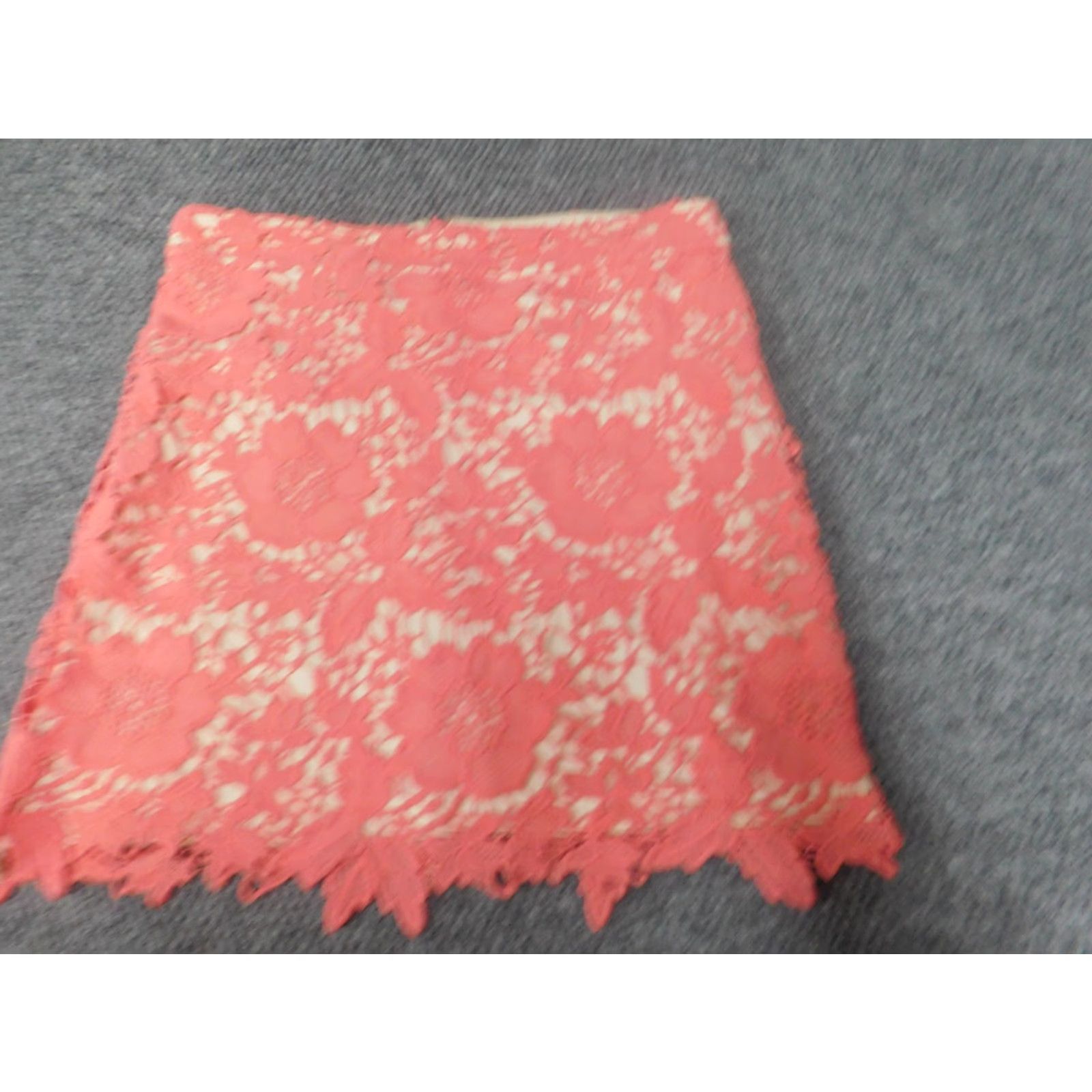 Loft LOFT Skirt Womens 6 Pink A-line Floral Lined Knee Length Zipper Regular Women Size 28" / US 6 / IT 42 - 6 Thumbnail