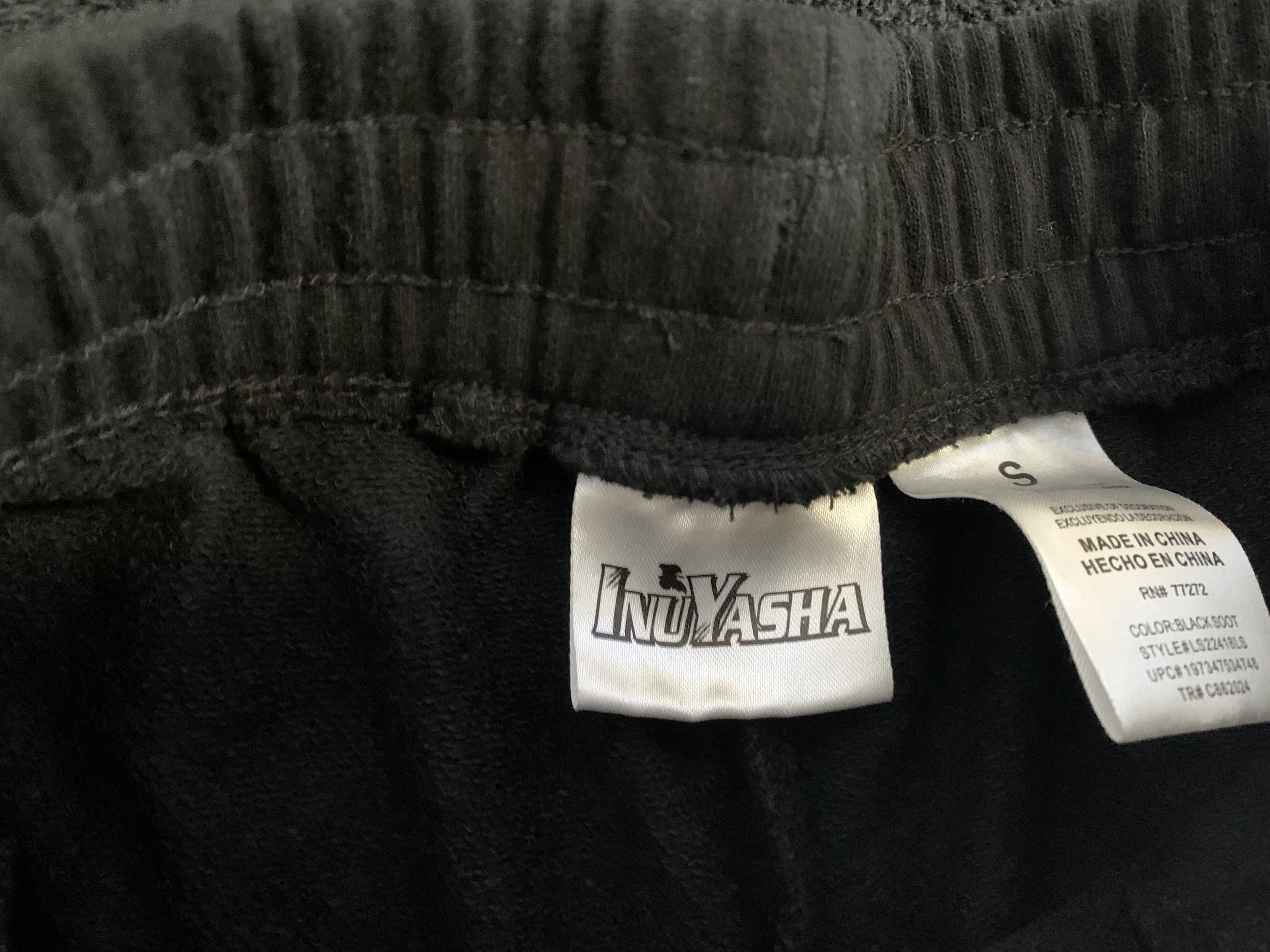 Anime INUYASHA Cotton Shorts ⊛ BLACK ⊛ Basically New Size US 29 - 3 Thumbnail