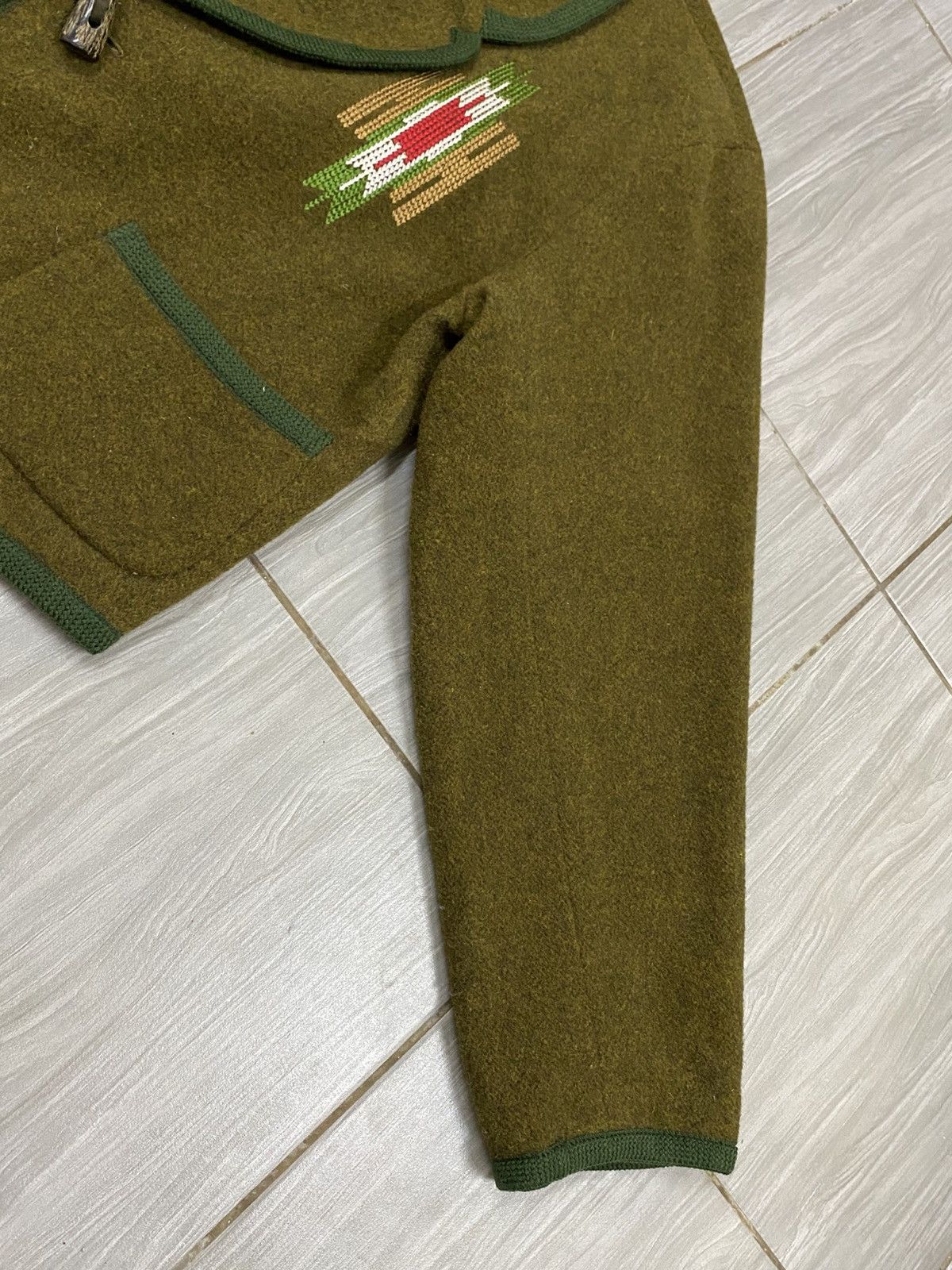 Vintage Vintage Italian Style Wool Jacket – Alpine Tyrolean Look Size M / US 6-8 / IT 42-44 - 5 Thumbnail