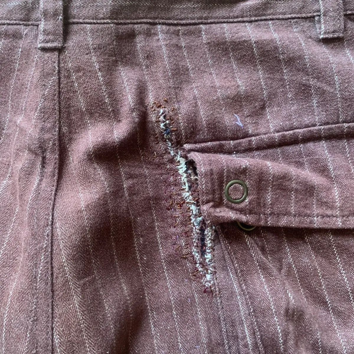 Beauty Beast 💥STEALS💥VIRGINVOYAGE JAPANESE 32x31 TROUSERS STRIPED PANTS Size US 32 / EU 48 - 15 Thumbnail