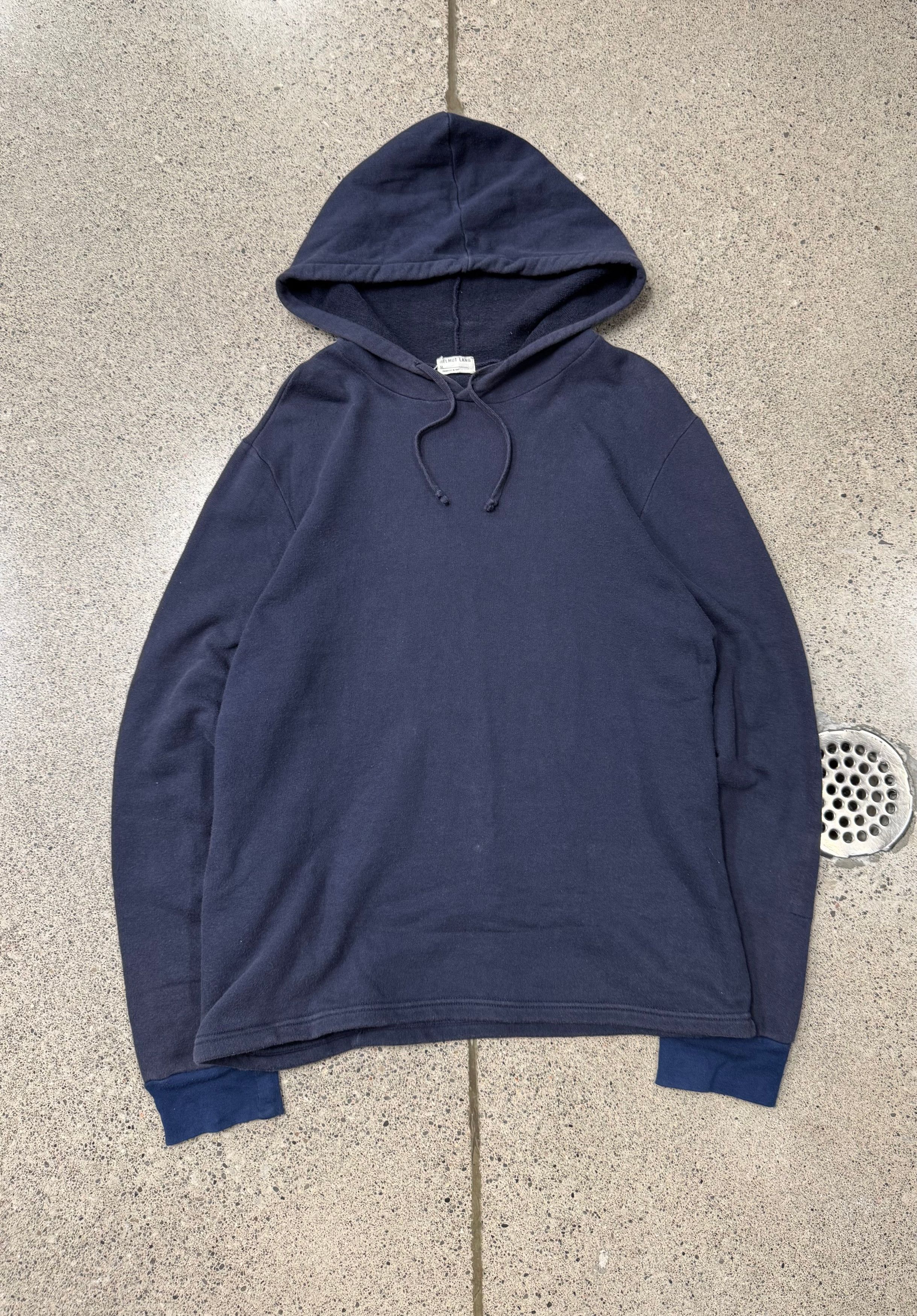 Helmut Lang 1997 Helmut Lang ‘Contrast Cuff’ Single Zip Pocket Pullover Hoodie Size US M / EU 48-50 / 2 - 1 Thumbnail