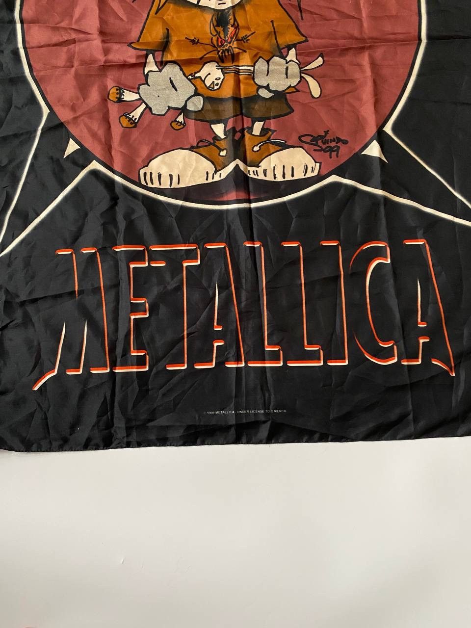 Metallica Vintage big logo Metallica Scarf 1999 Size ONE SIZE - 2 Thumbnail