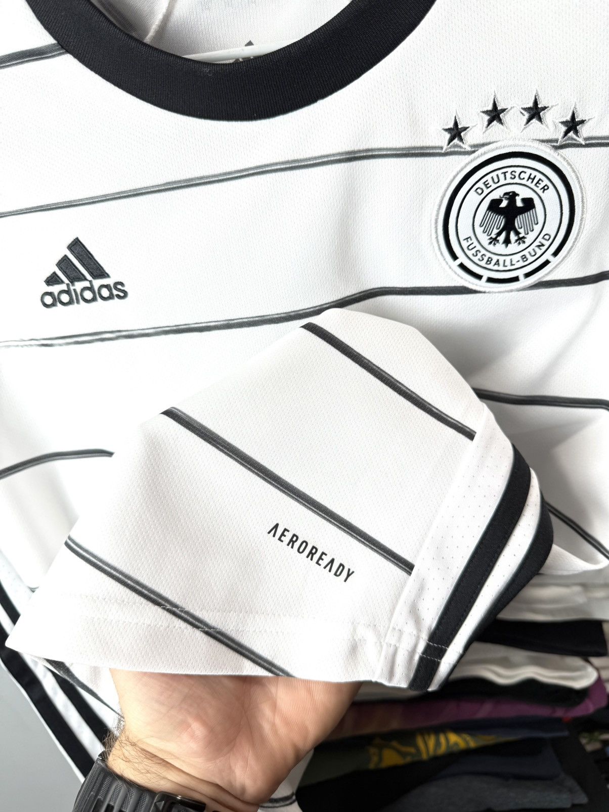Adidas Vintage 2019 Adidas Germany Soccer Jersey T Shirt Size US L / EU 52-54 / 3 - 7 Thumbnail